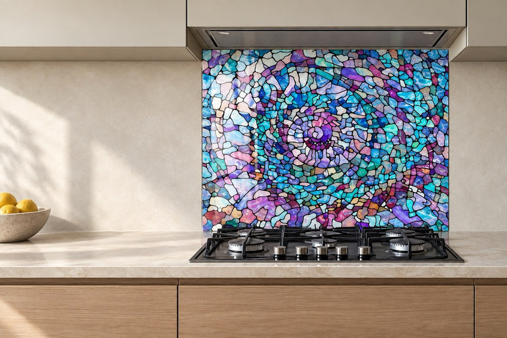 Kitchen Splashback Glass Wall Art