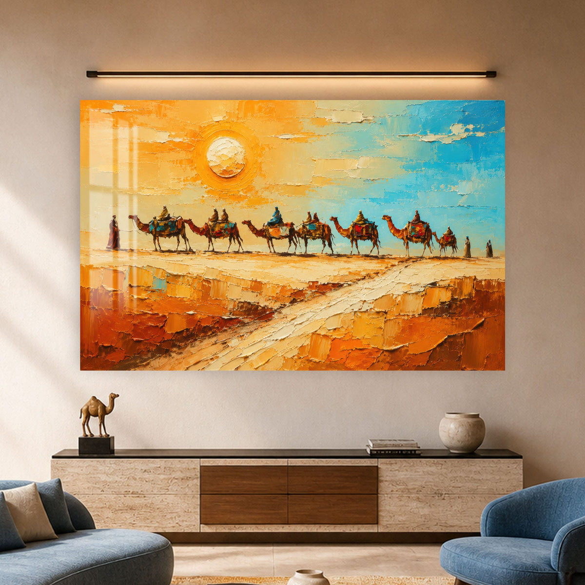 Desert Caravan Crossing in a modern room