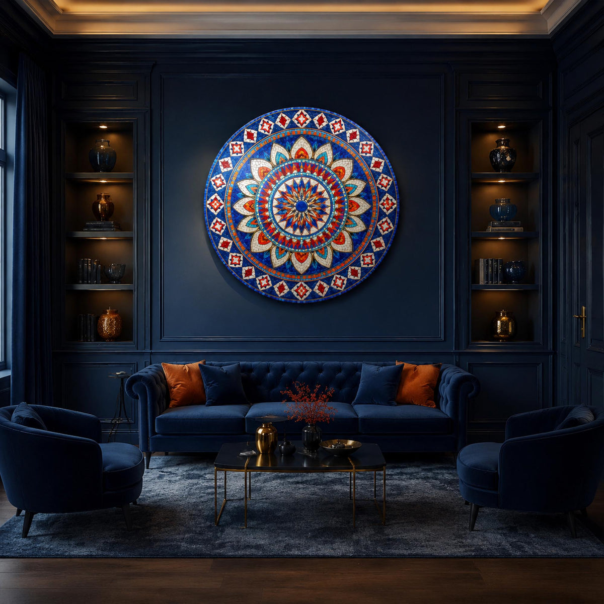 Sapphire Mosaic Mandala lifestyle view
