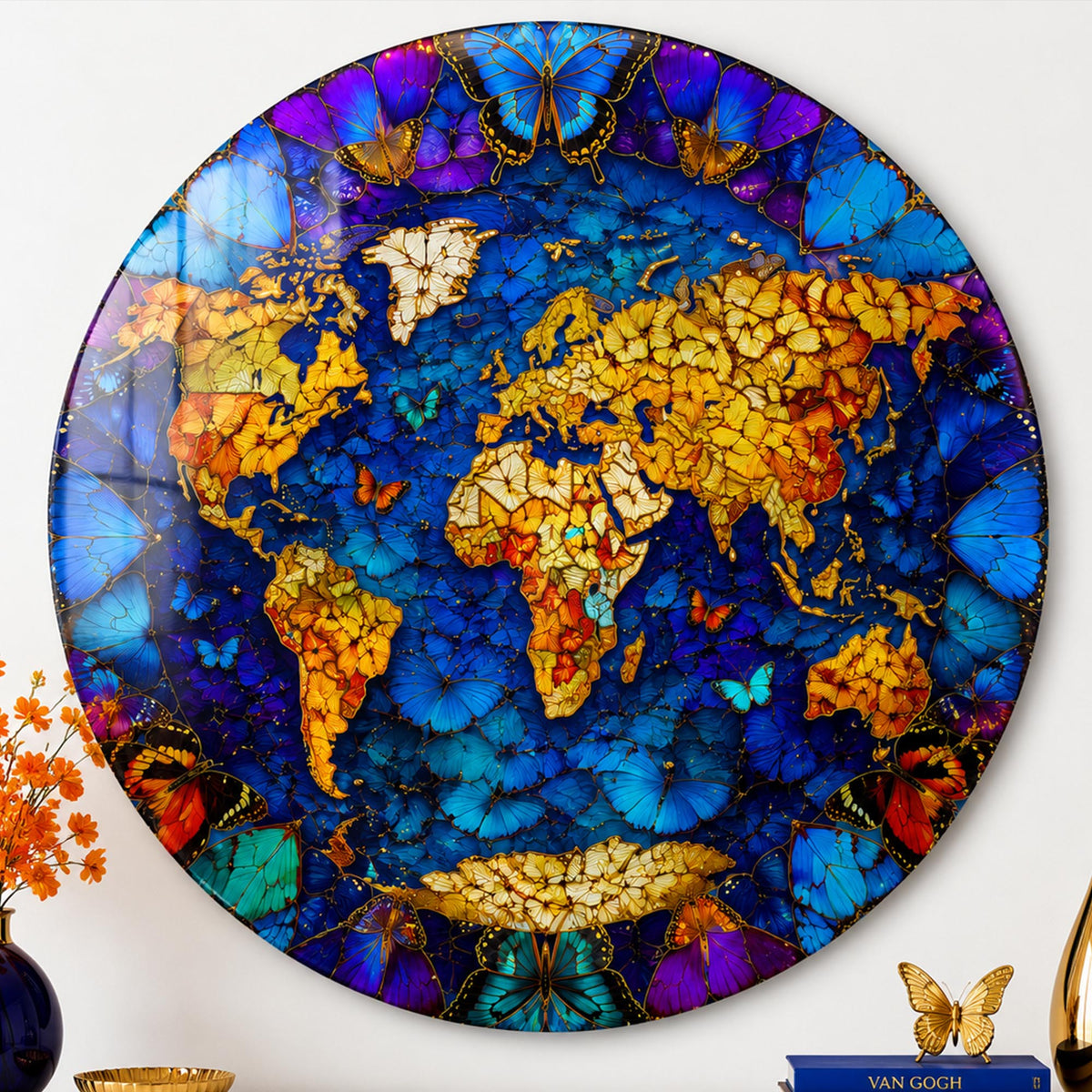 Butterfly World Map lifestyle view