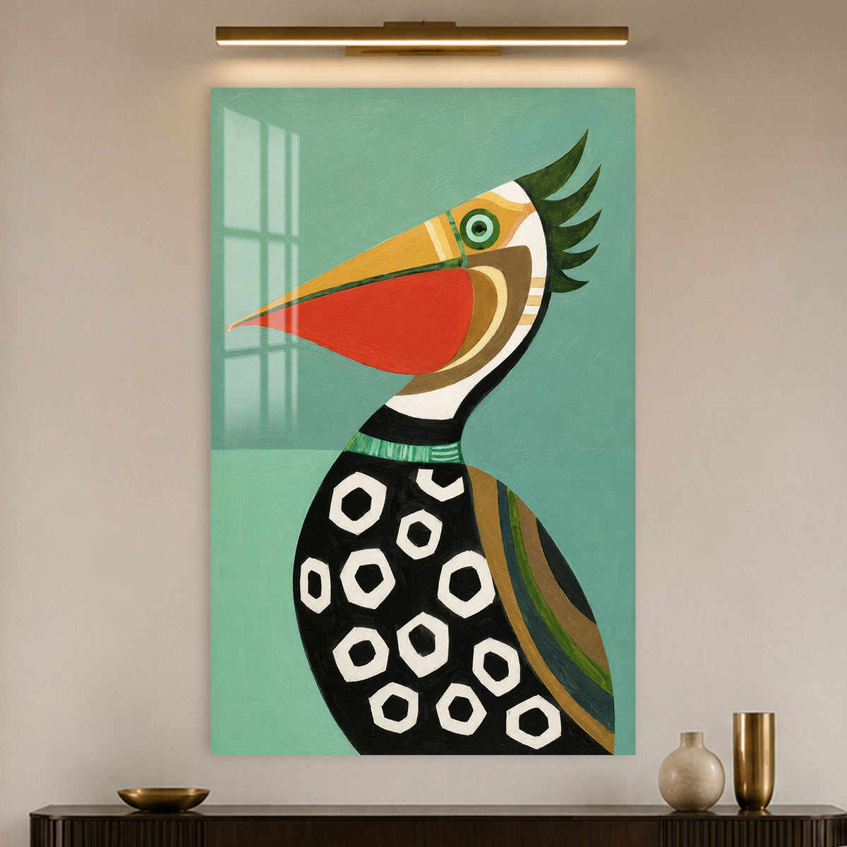 Modern Pelican in a modern room