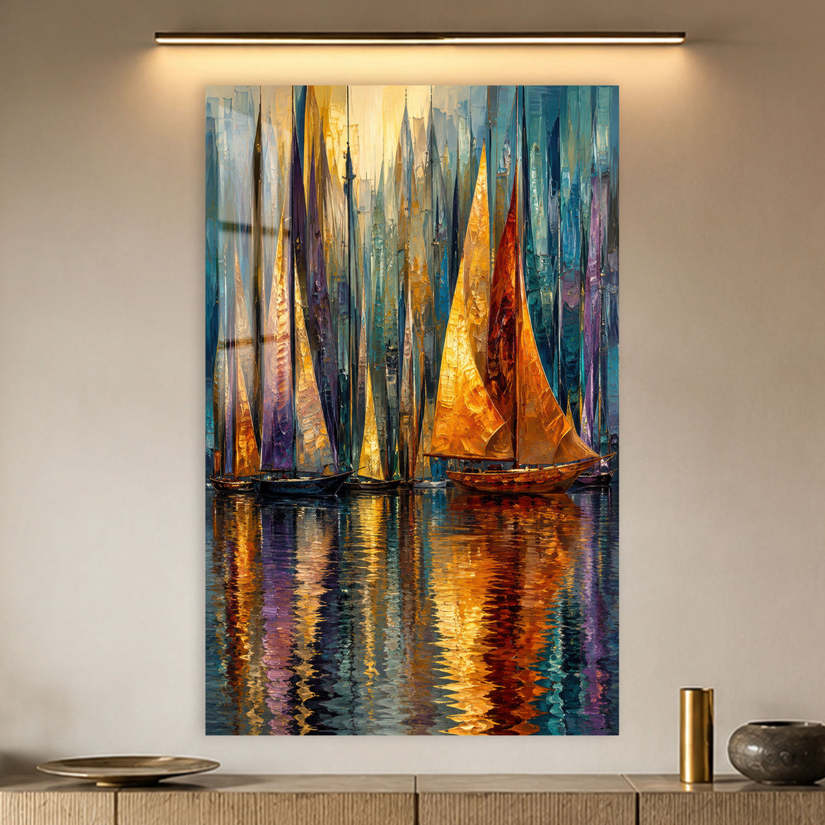 Golden Regatta in a modern room