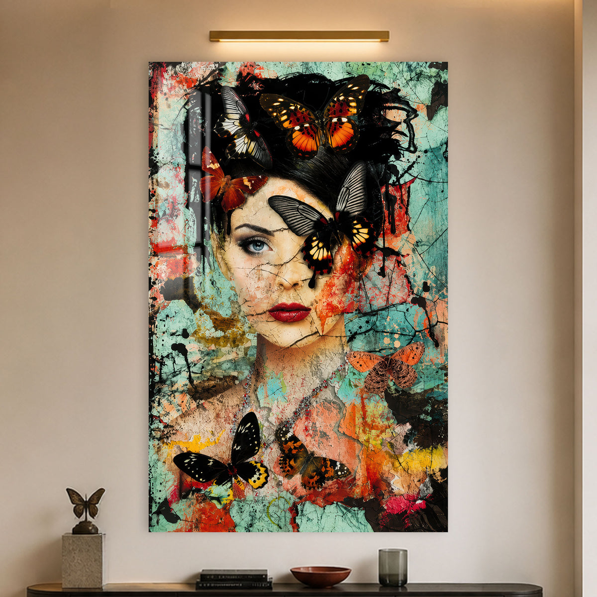 Butterfly Muse in a modern room