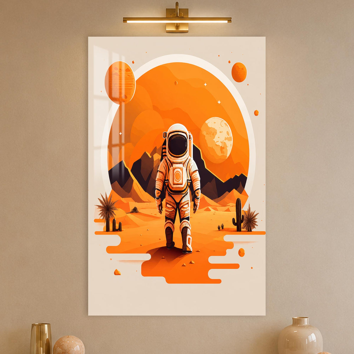 Orange Planet Explorer in a modern room