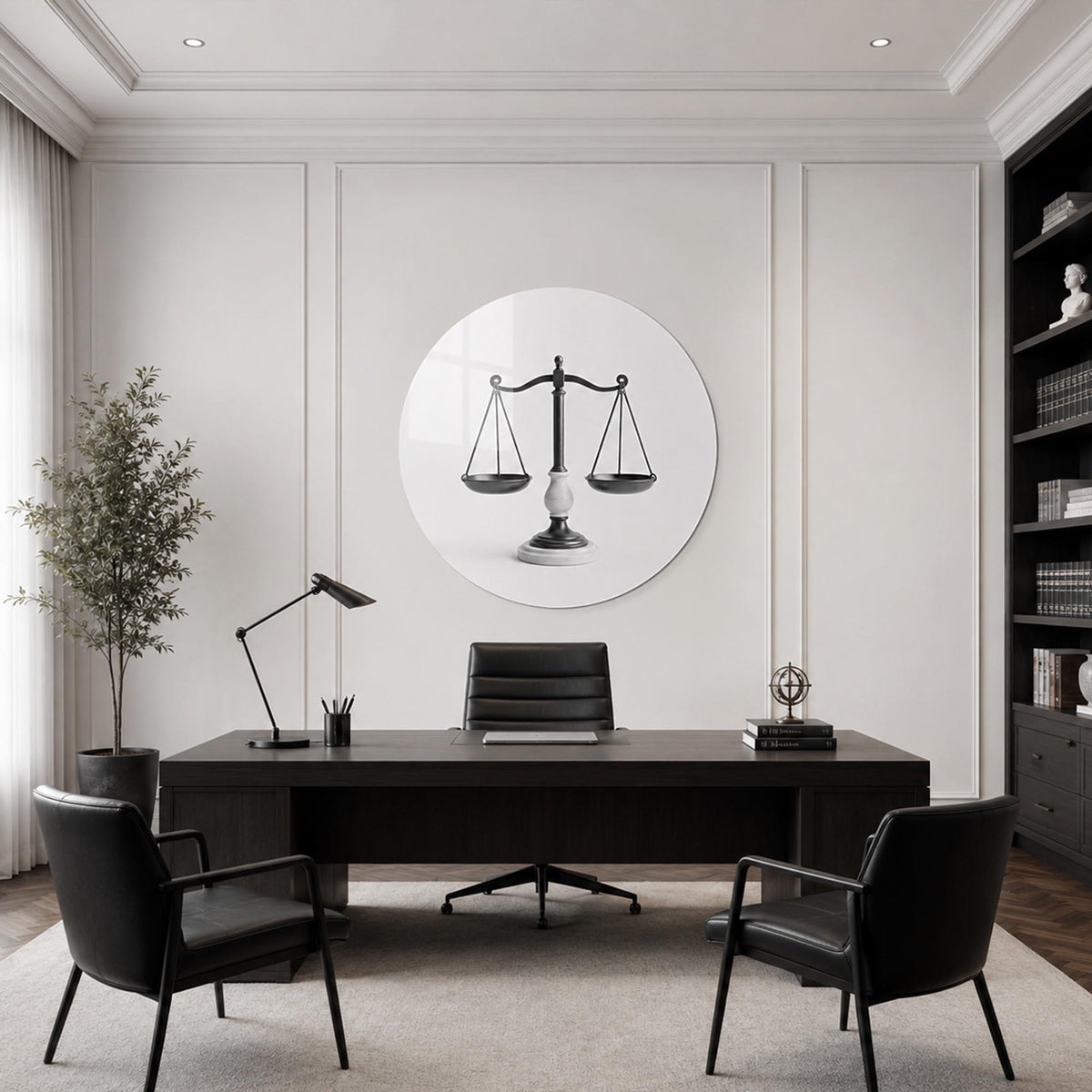 Balance Of Justice in a modern room