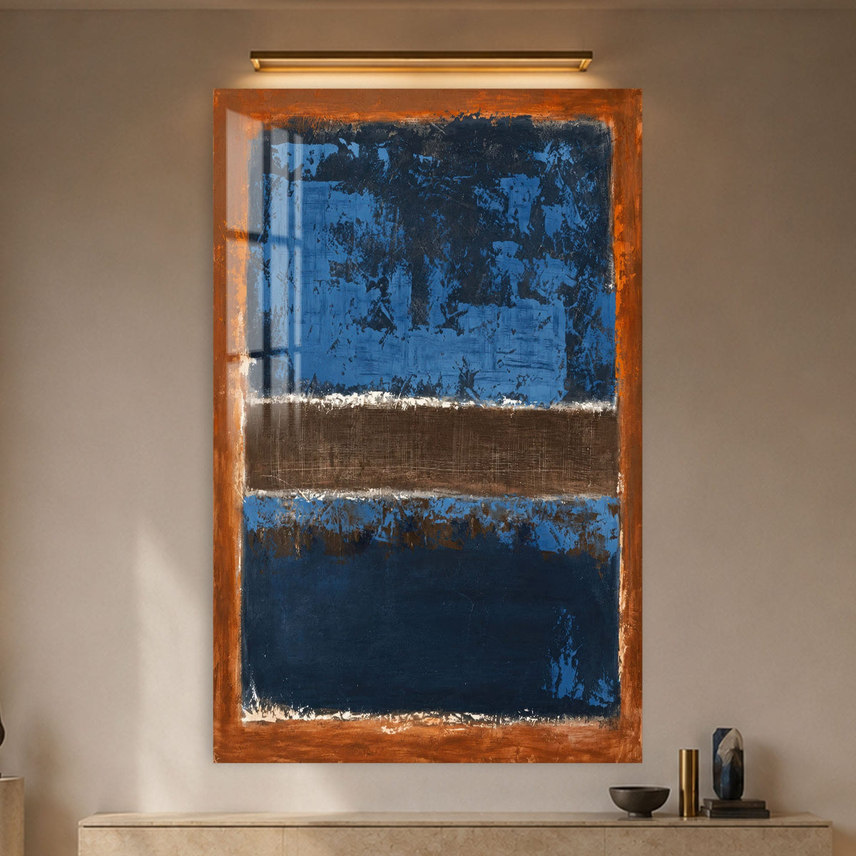 Artronauts Glass Print Midnight Horizon Glass Wall Art