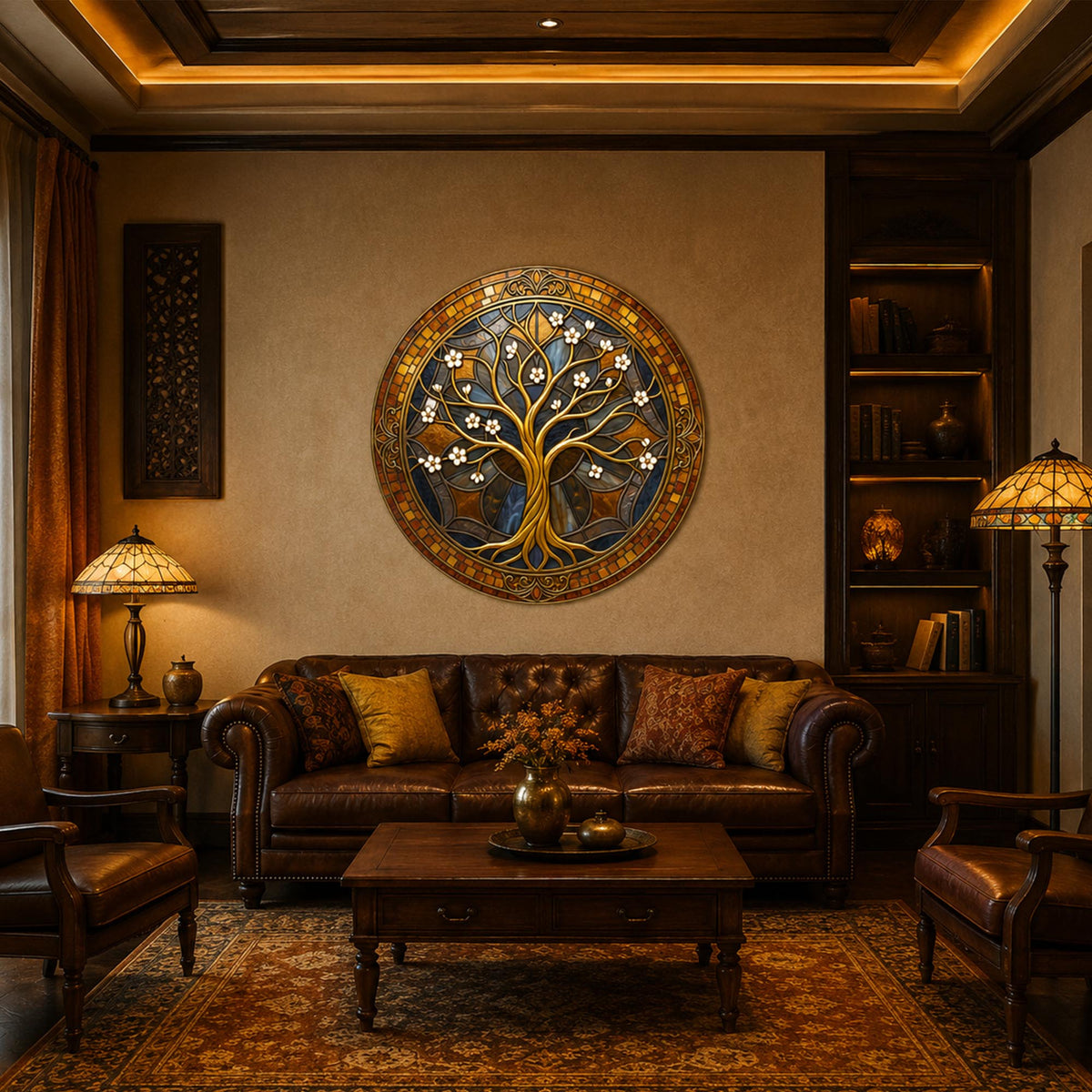 Midnight Blossom Tree in a modern room