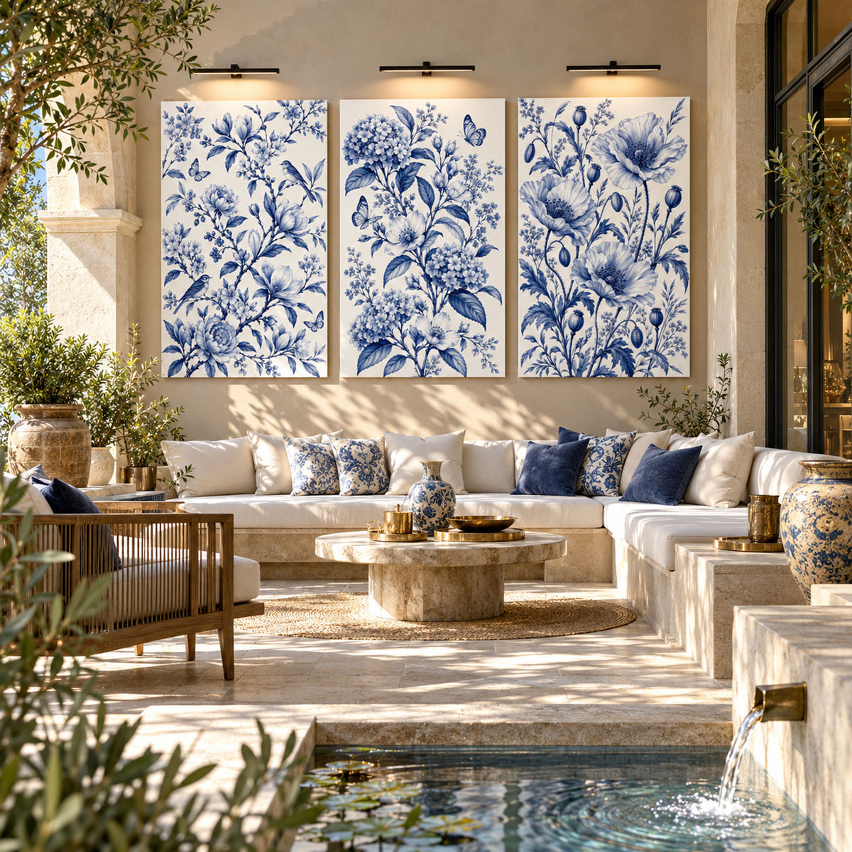 Blue Botanical II lifestyle view