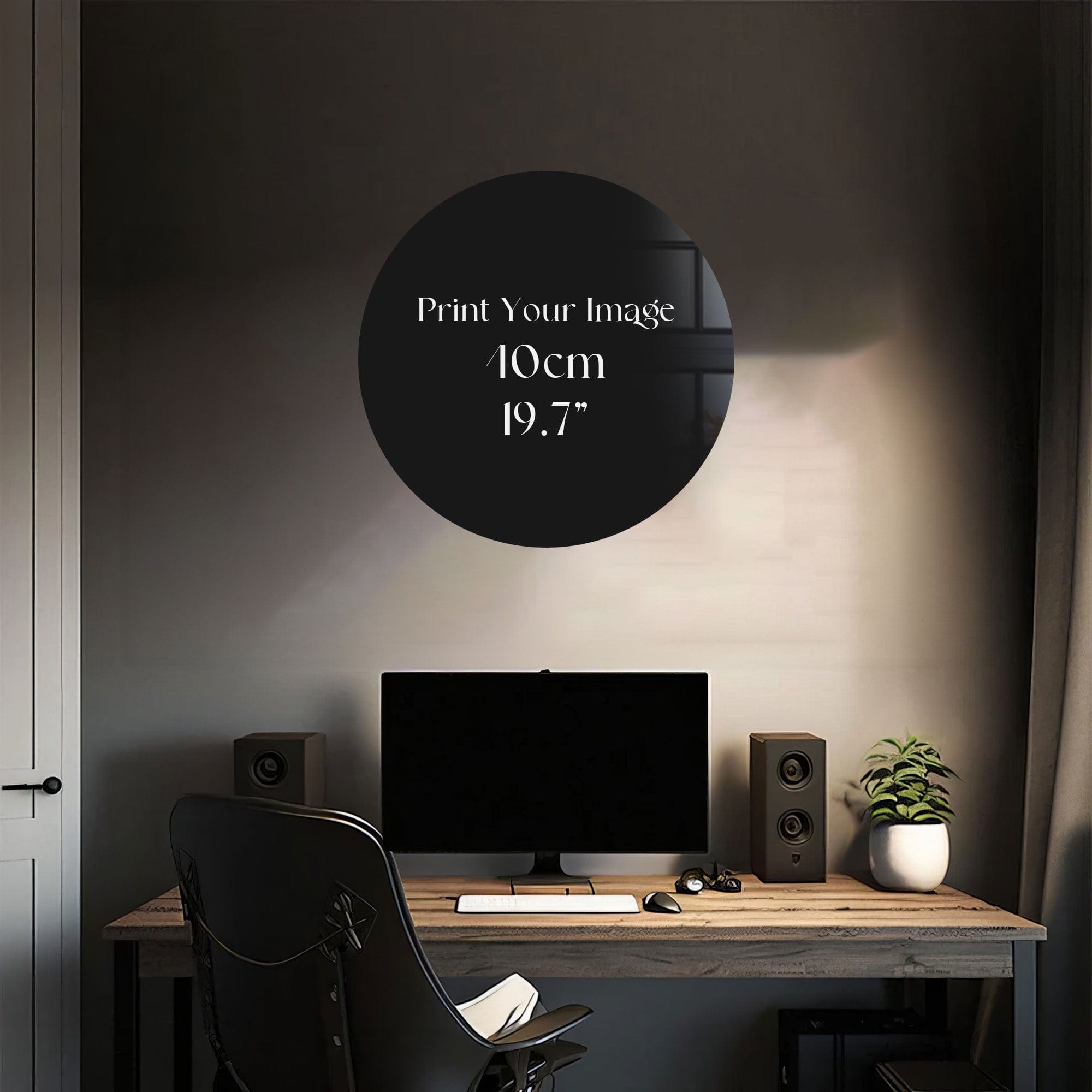 Artronauts Custom Design 40 cm ⌀ | 15.7" Rounded Custom Glass Print