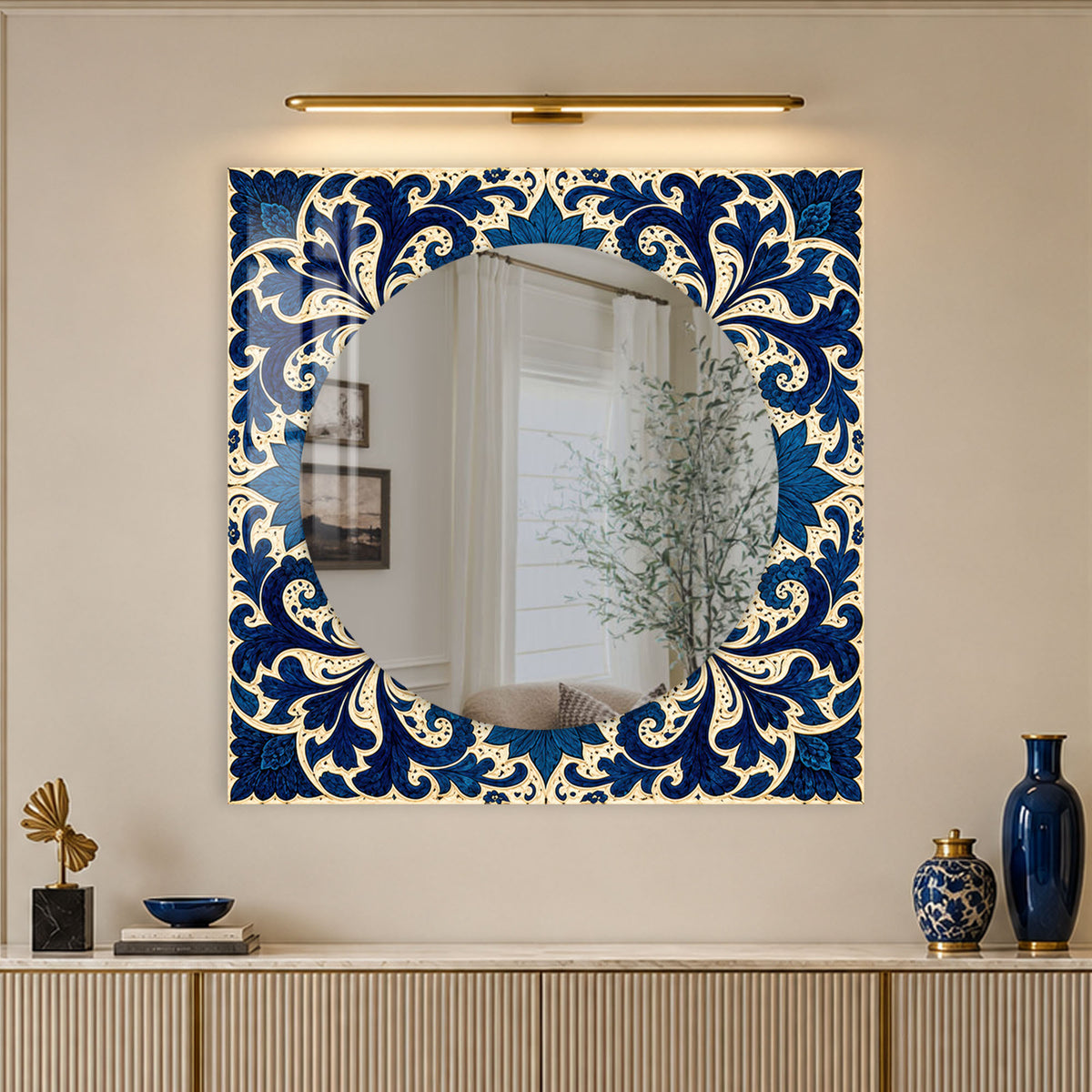 Midnight Floral Scrollwork lifestyle view