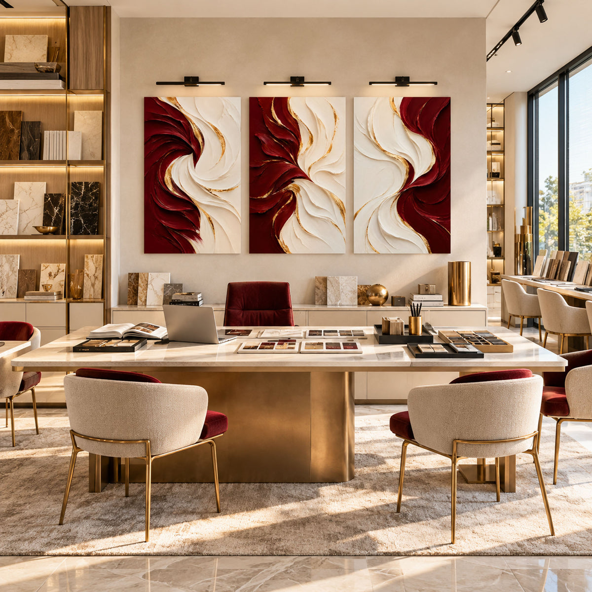 Crimson Ivory Flow lifestyle view