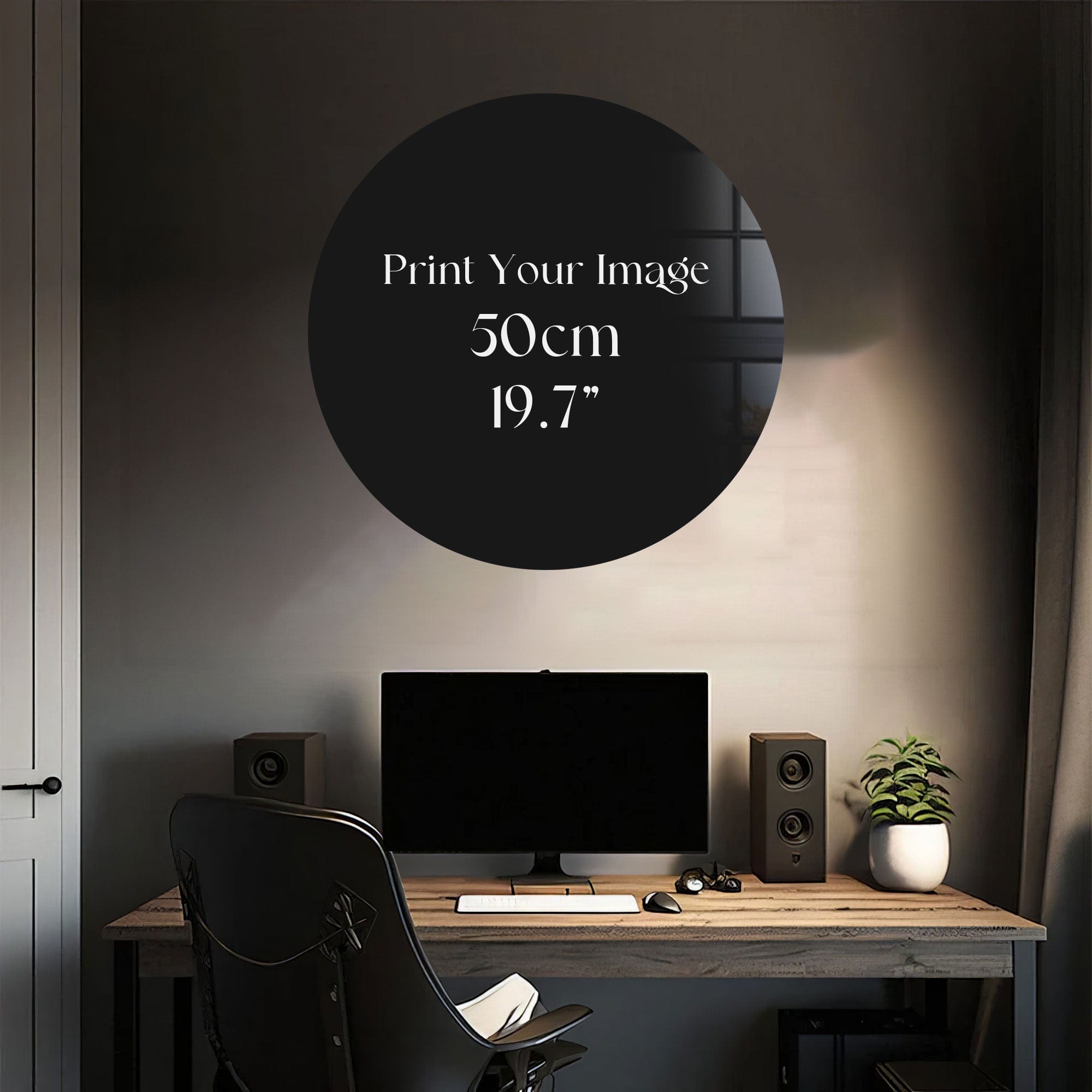 Artronauts Custom Design 50 cm ⌀ | 19.7" Rounded Custom Glass Print