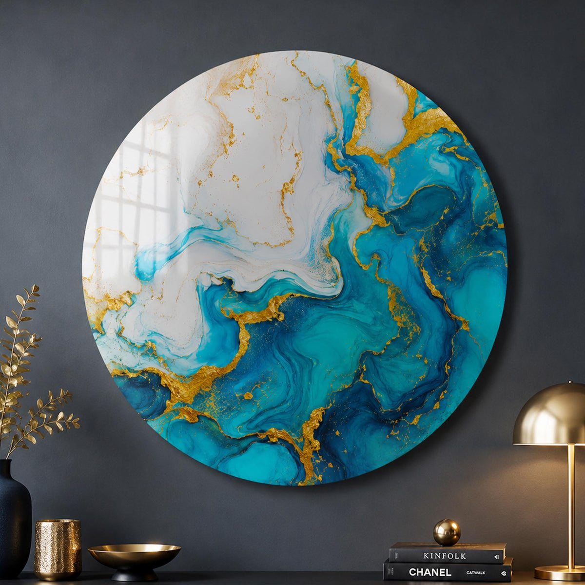 Gilded Turquoise Tides lifestyle view