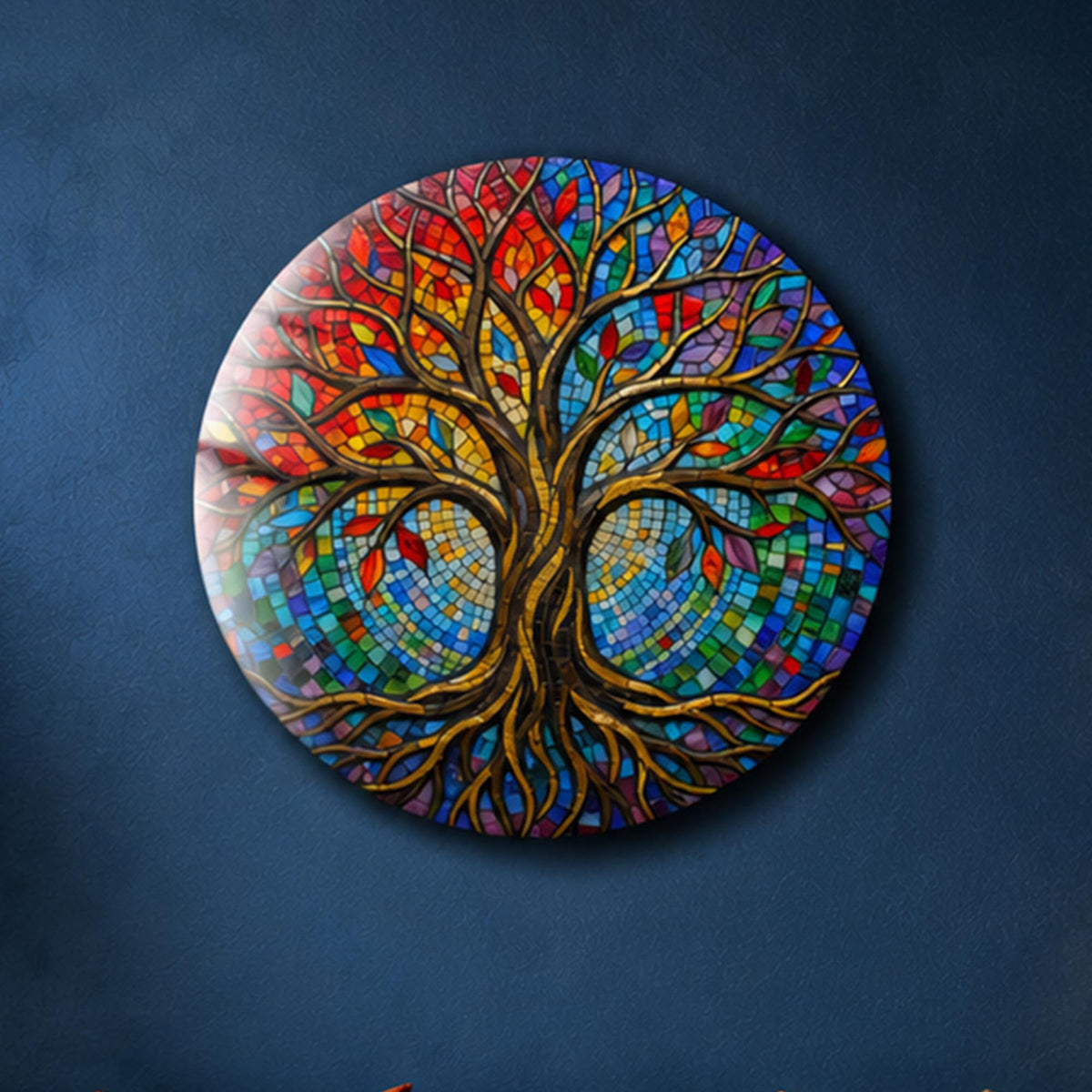 Celestial Tree Of Life — tempered glass, ultra HD print, ready to hang