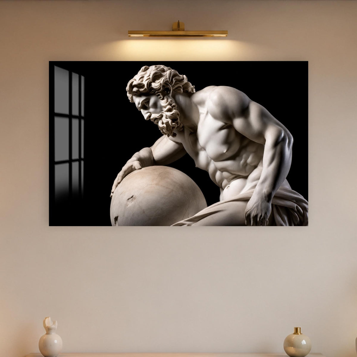 Artronauts Glass Print Classical Marble Study Glass Wall Art