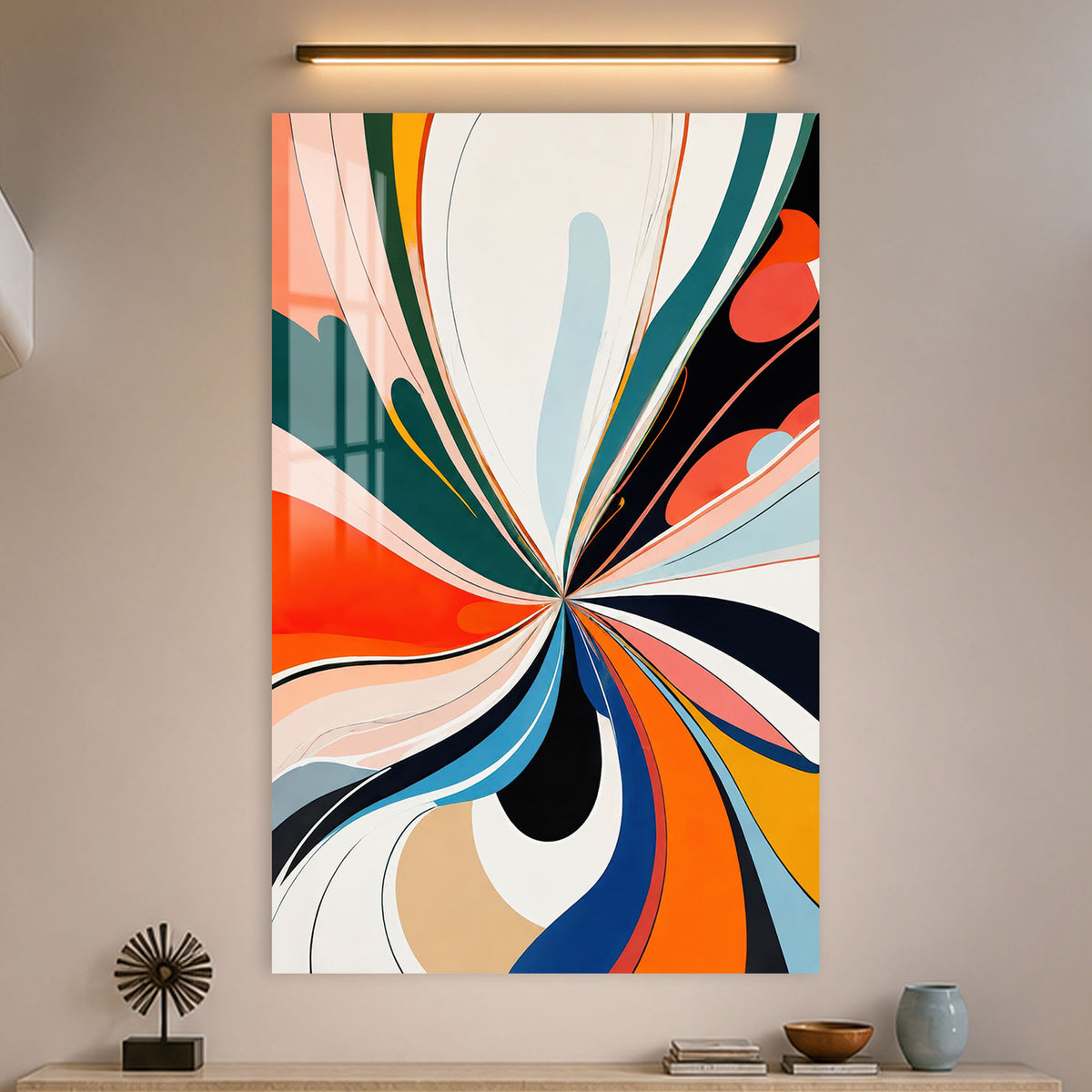 Radiant Colour Burst in a modern room