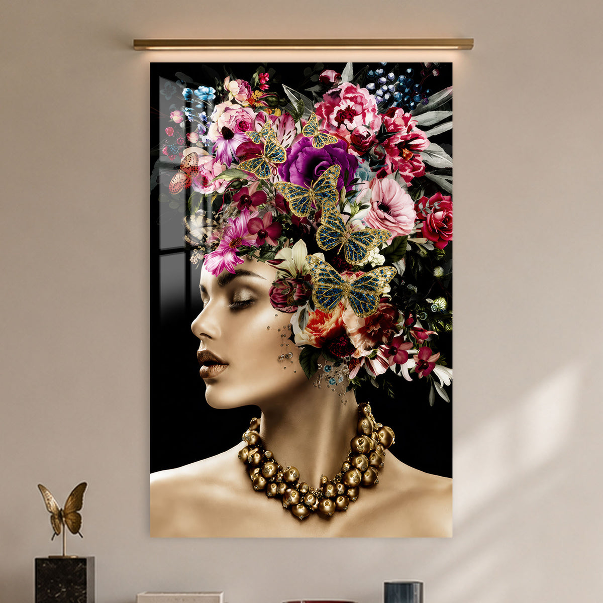 Butterfly Blossom Muse in a modern room