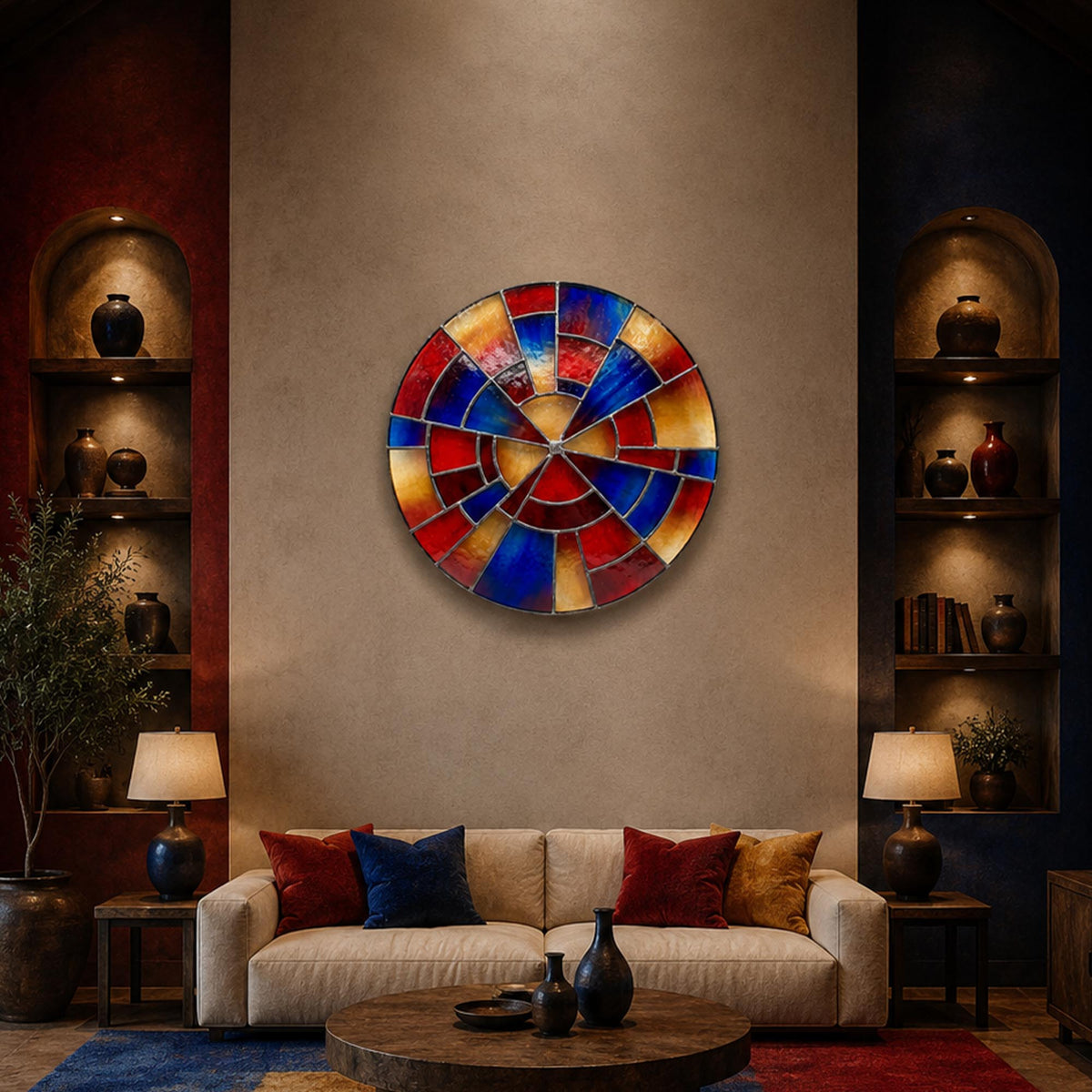 Prismatic Spiral in a modern room