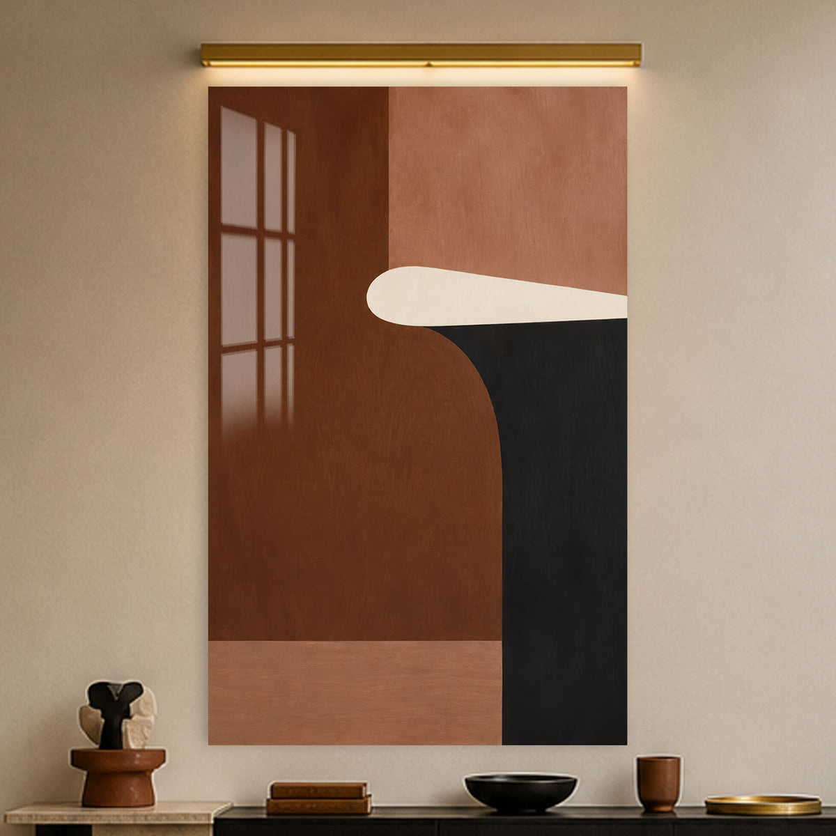 Modern Earth Forms in a modern room