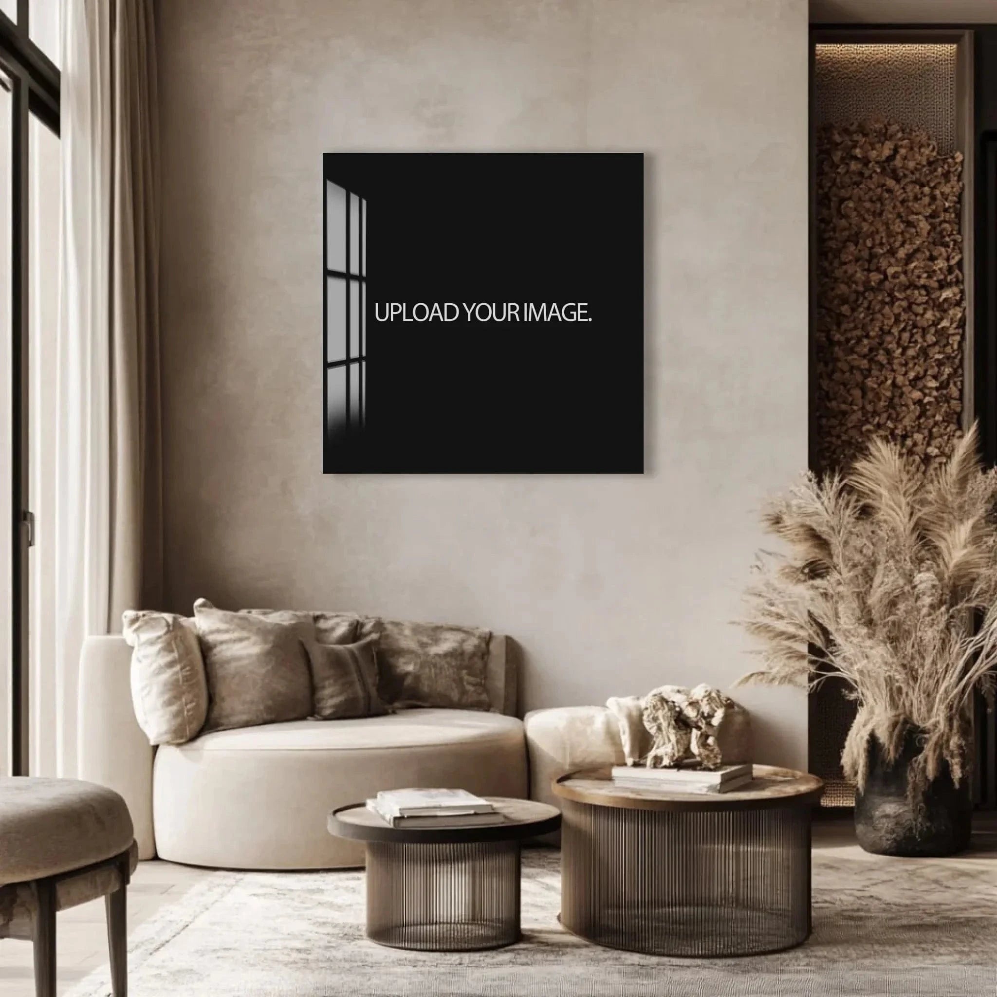 TeeInBlue Customizer Square / Wh / 60x60 cm | 23.6"x23.6" Custom Glass Print Wall Art