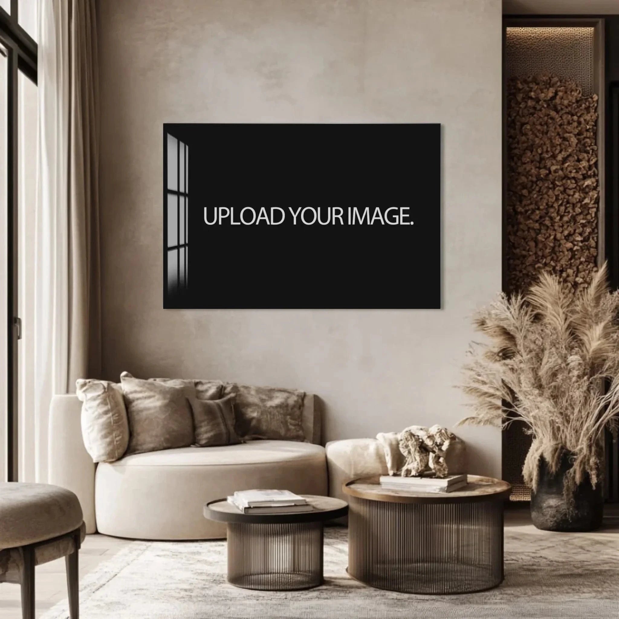 TeeInBlue Customizer Landscape / W / 90x60 cm | 35.4"x23.6" Custom Glass Print Wall Art