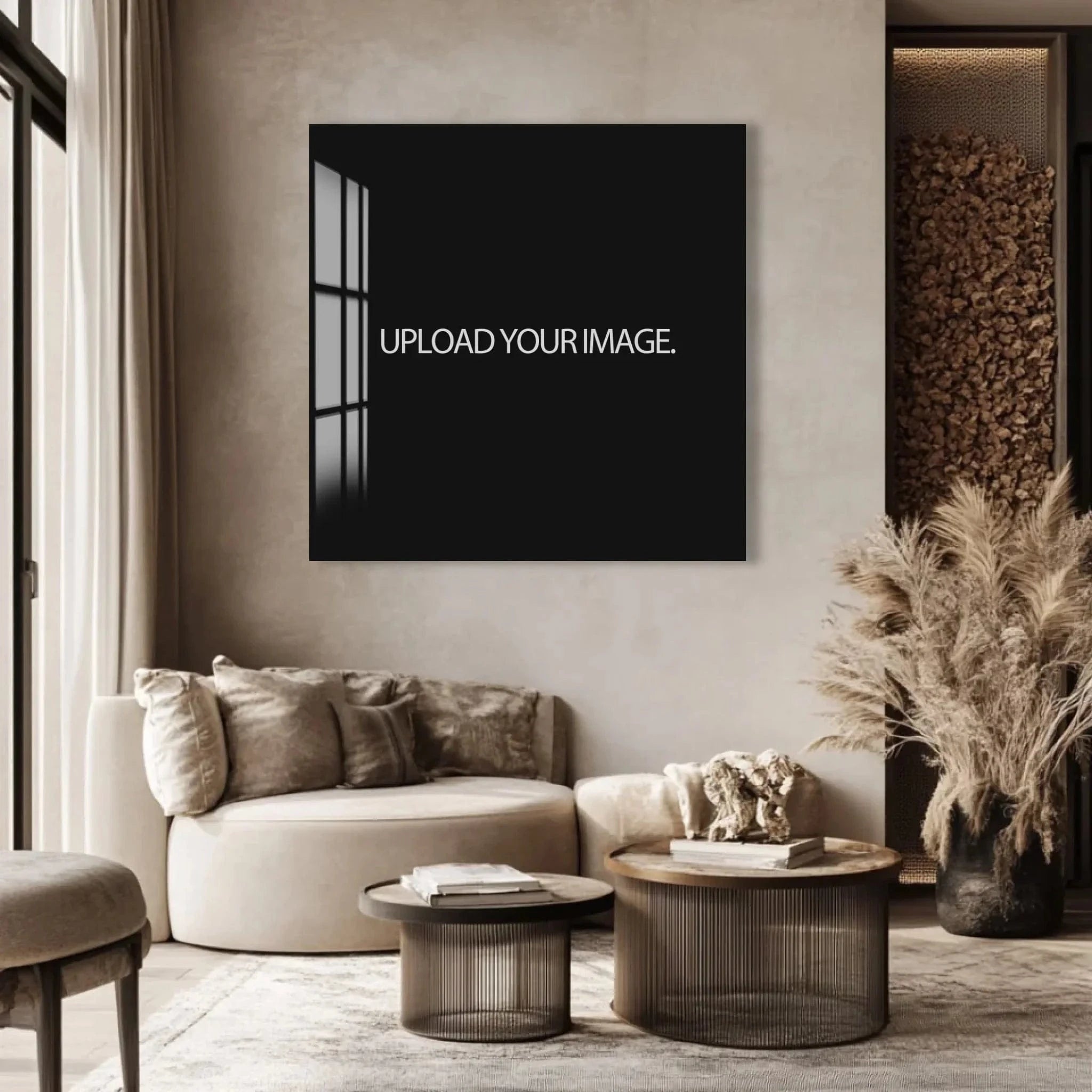 TeeInBlue Customizer Square / Wh / 80x80 cm | 31.5"x31.5" Custom Glass Print Wall Art