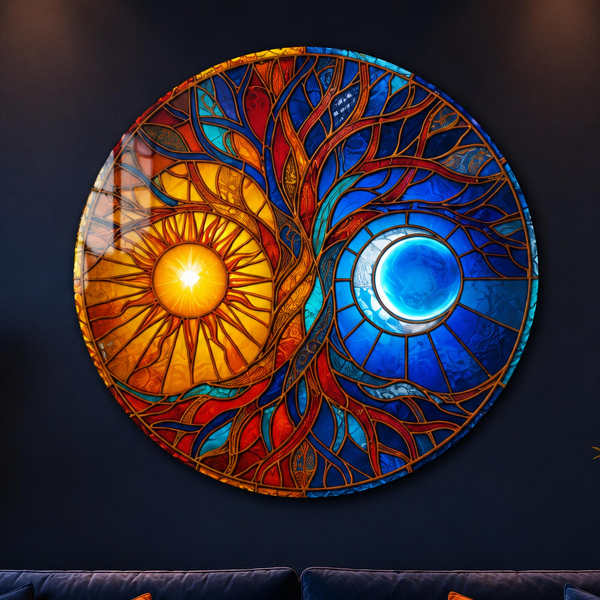 Celestial Tree Of Light in a modern room