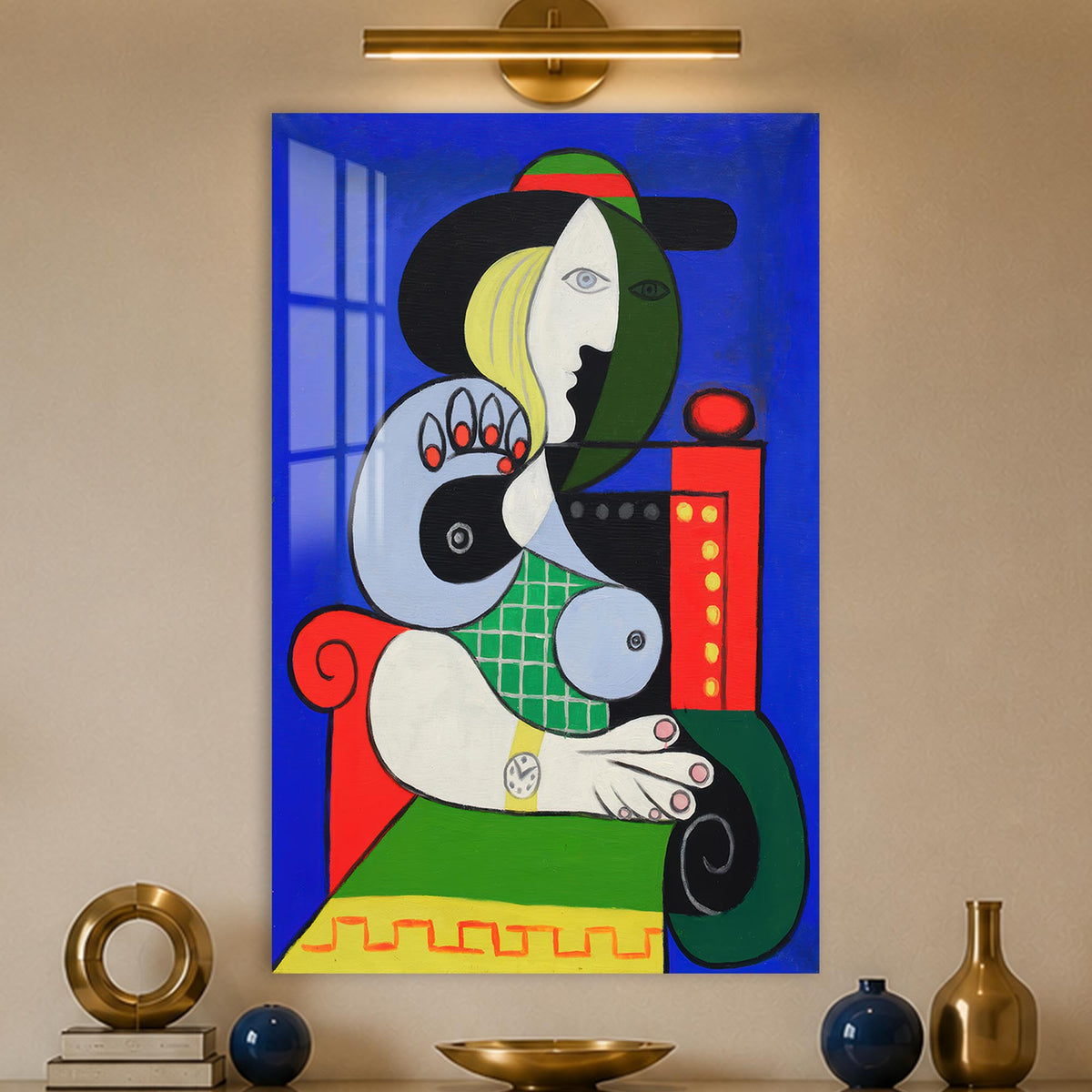 Cubist Seated Woman lifestyle view