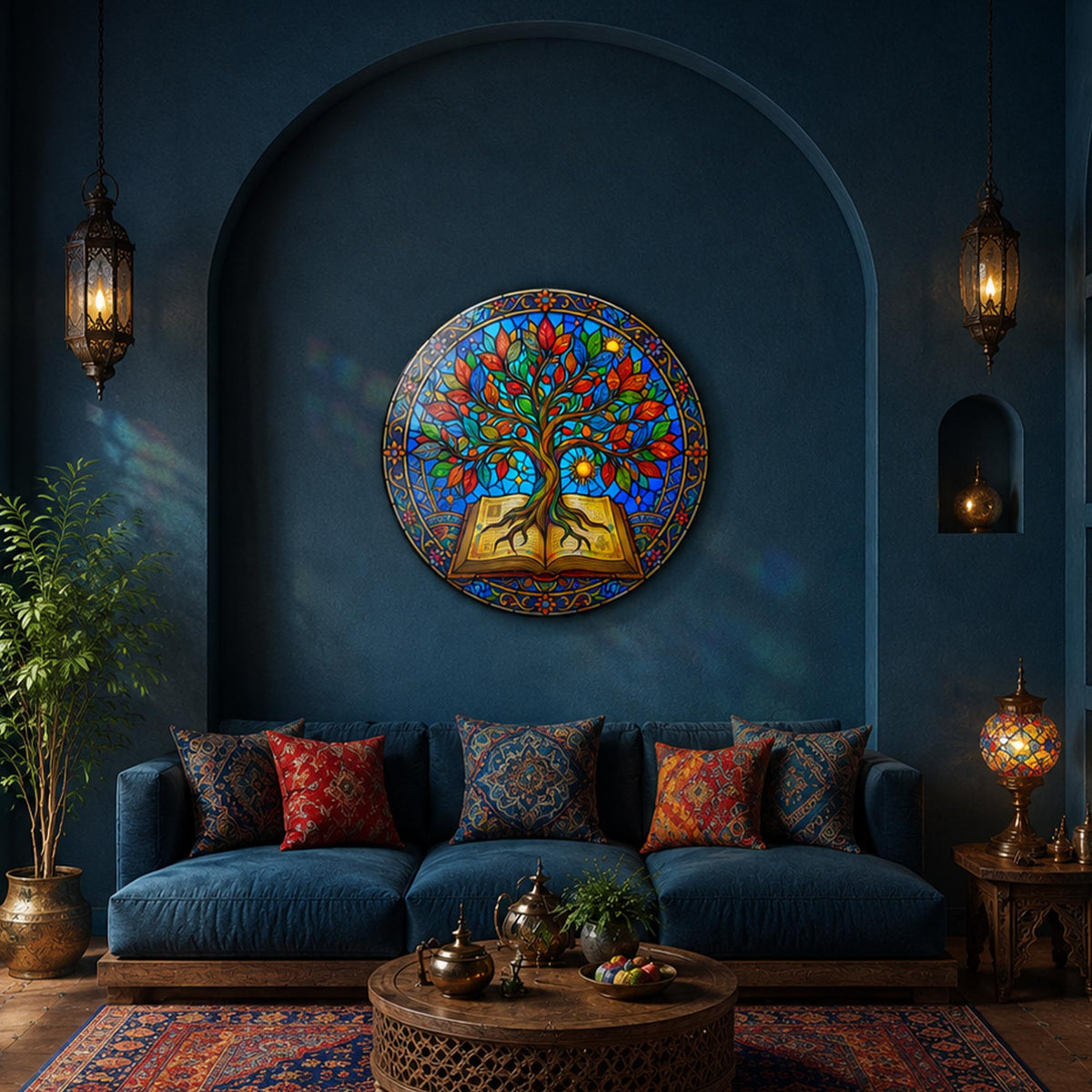 Tree Of Knowledge in a modern room