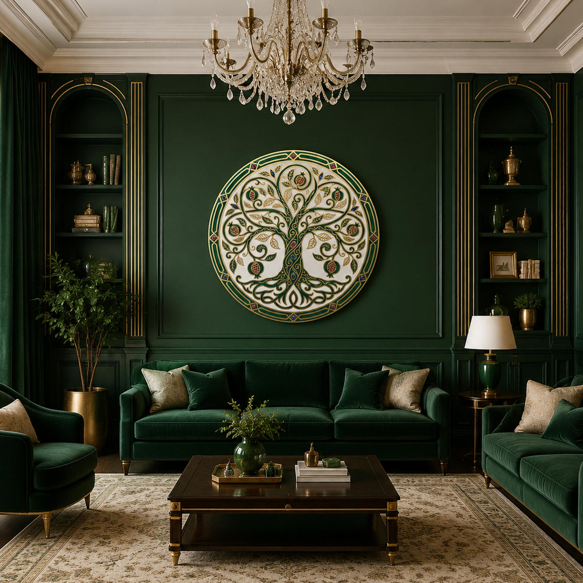 Pomegranate Tree Of Life in a modern room