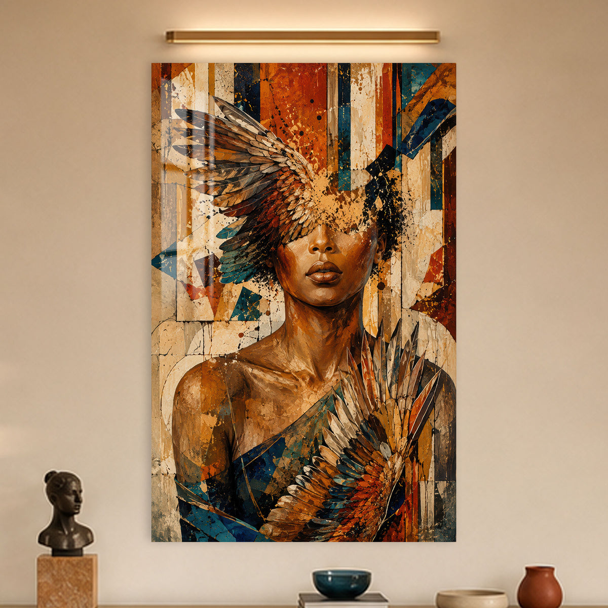 Winged Vision in a modern room