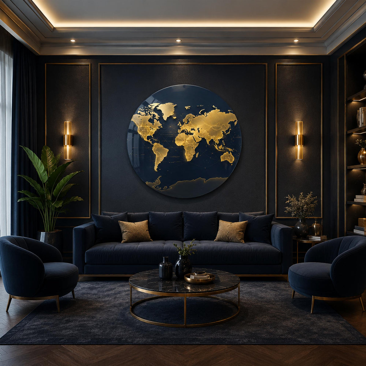 Midnight Global Connections in a modern room