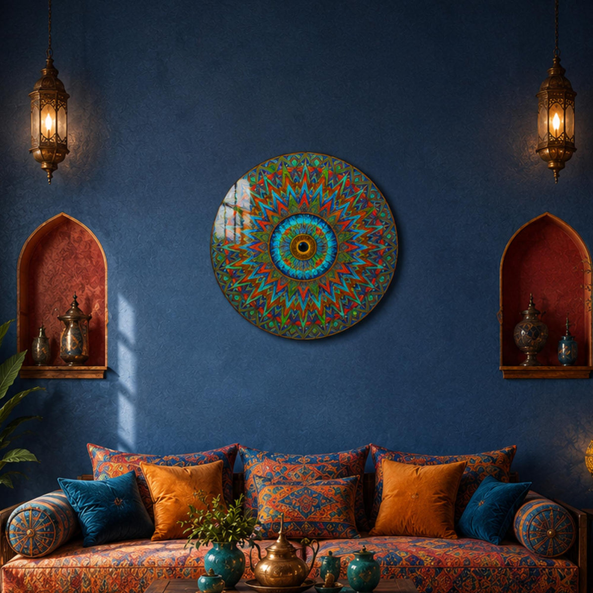 Radiant Guardian Eye in a modern room