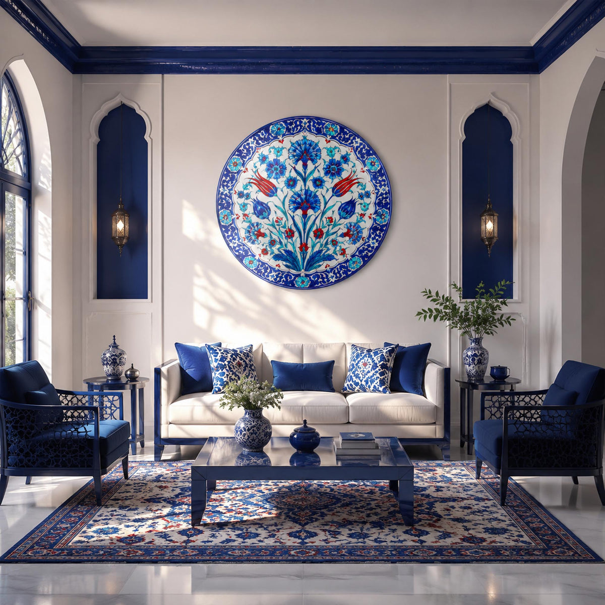 Ottoman Floral Medallion lifestyle view