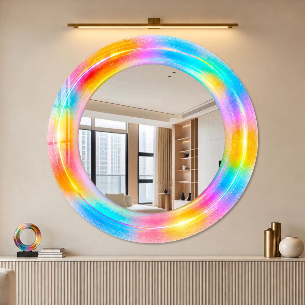 Prismatic Rainbow Halo lifestyle view