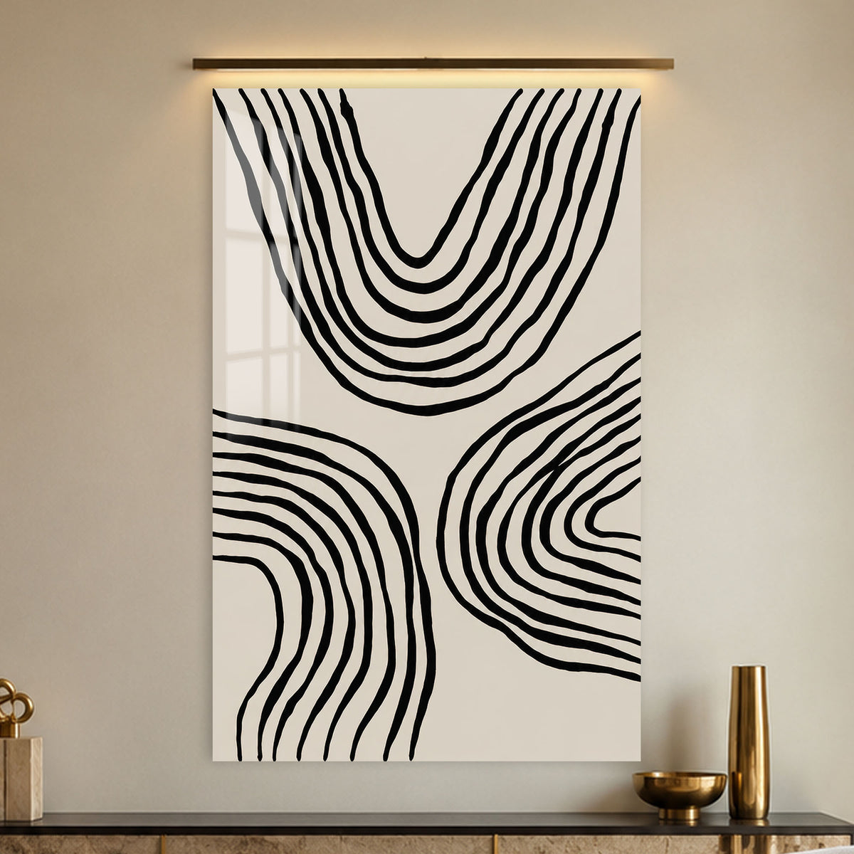 Flowing Contours in a modern room
