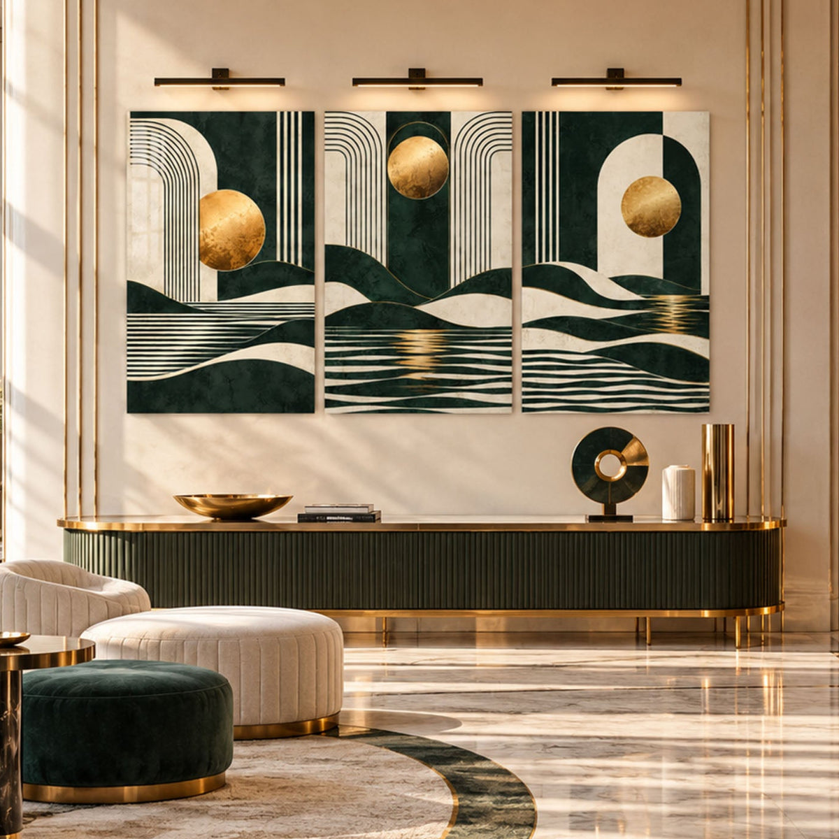 Emerald Gold Abstract lifestyle view
