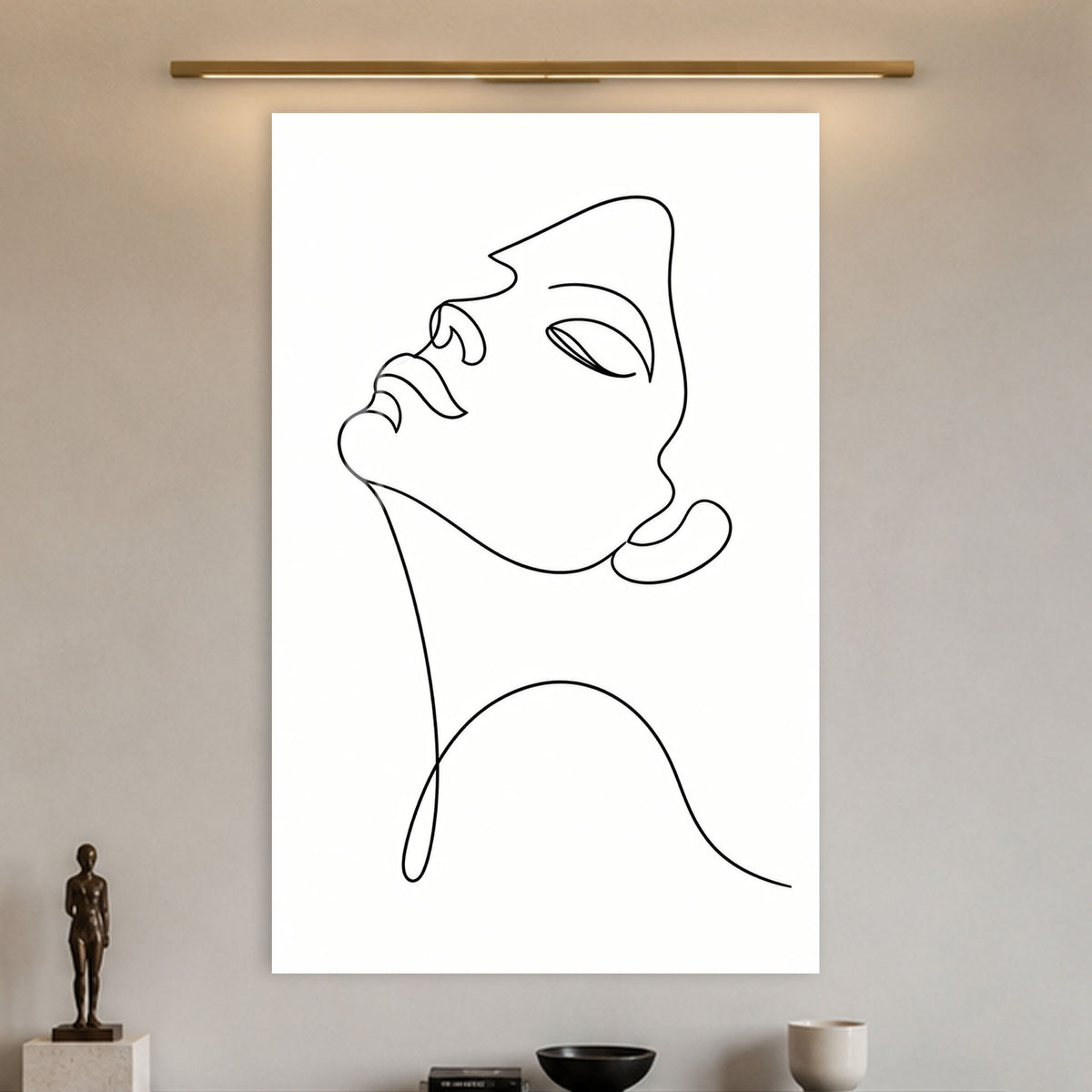 Serene Profile in a modern room