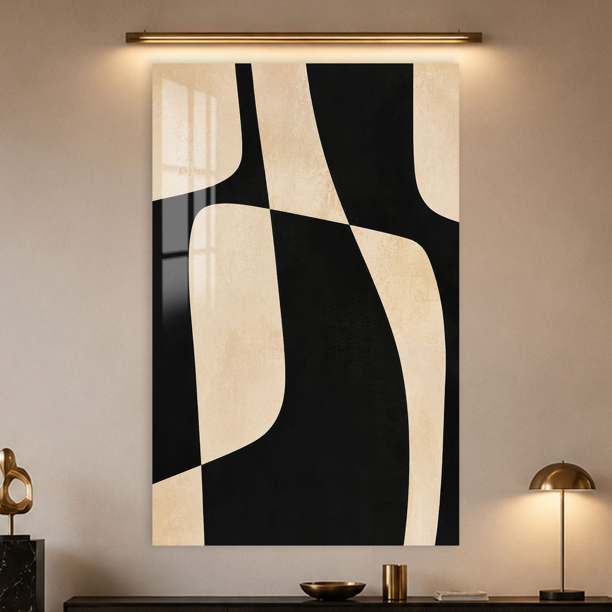Artronauts Glass Print Interlocking Forms Glass Wall Art
