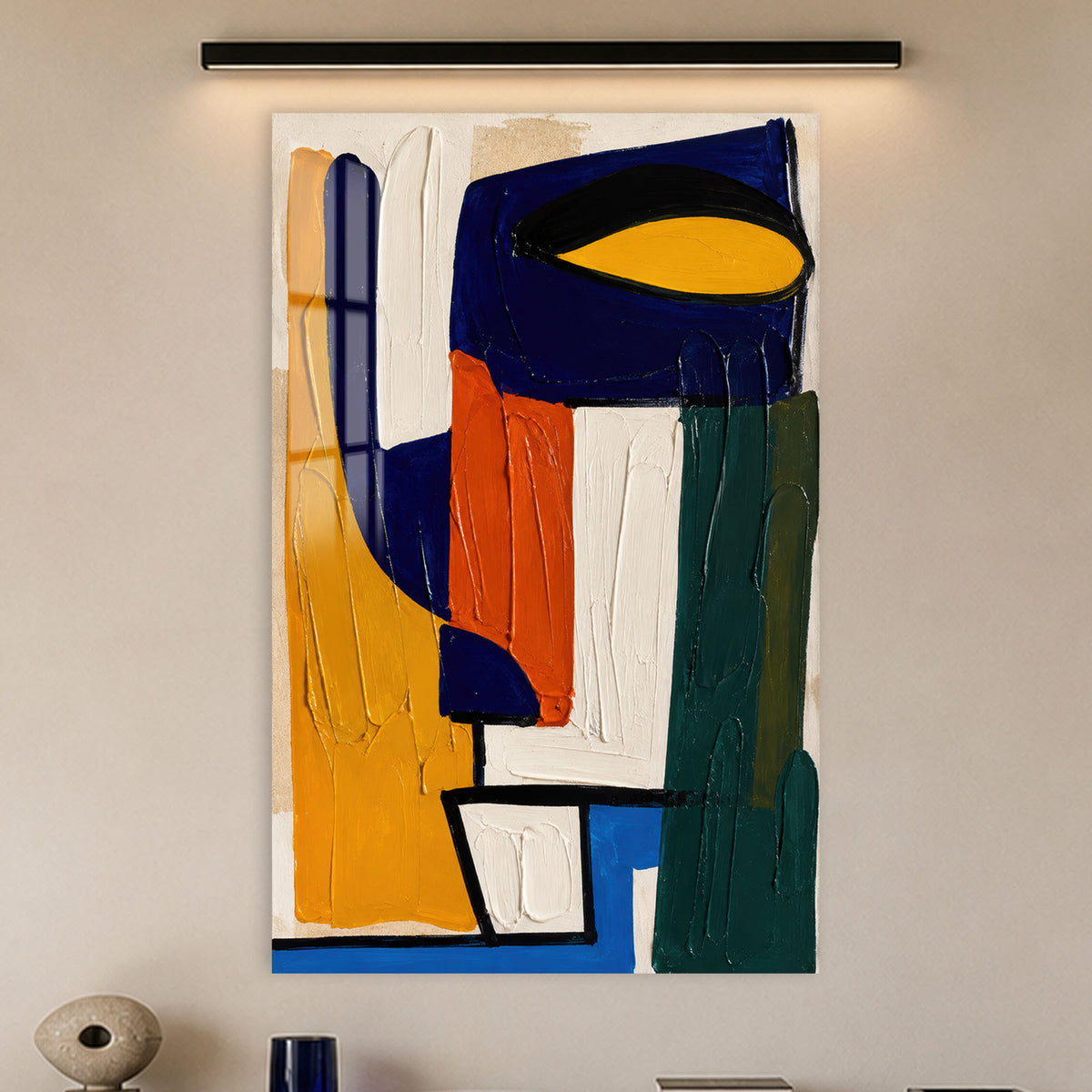 Primal Colour Blocks in a modern room