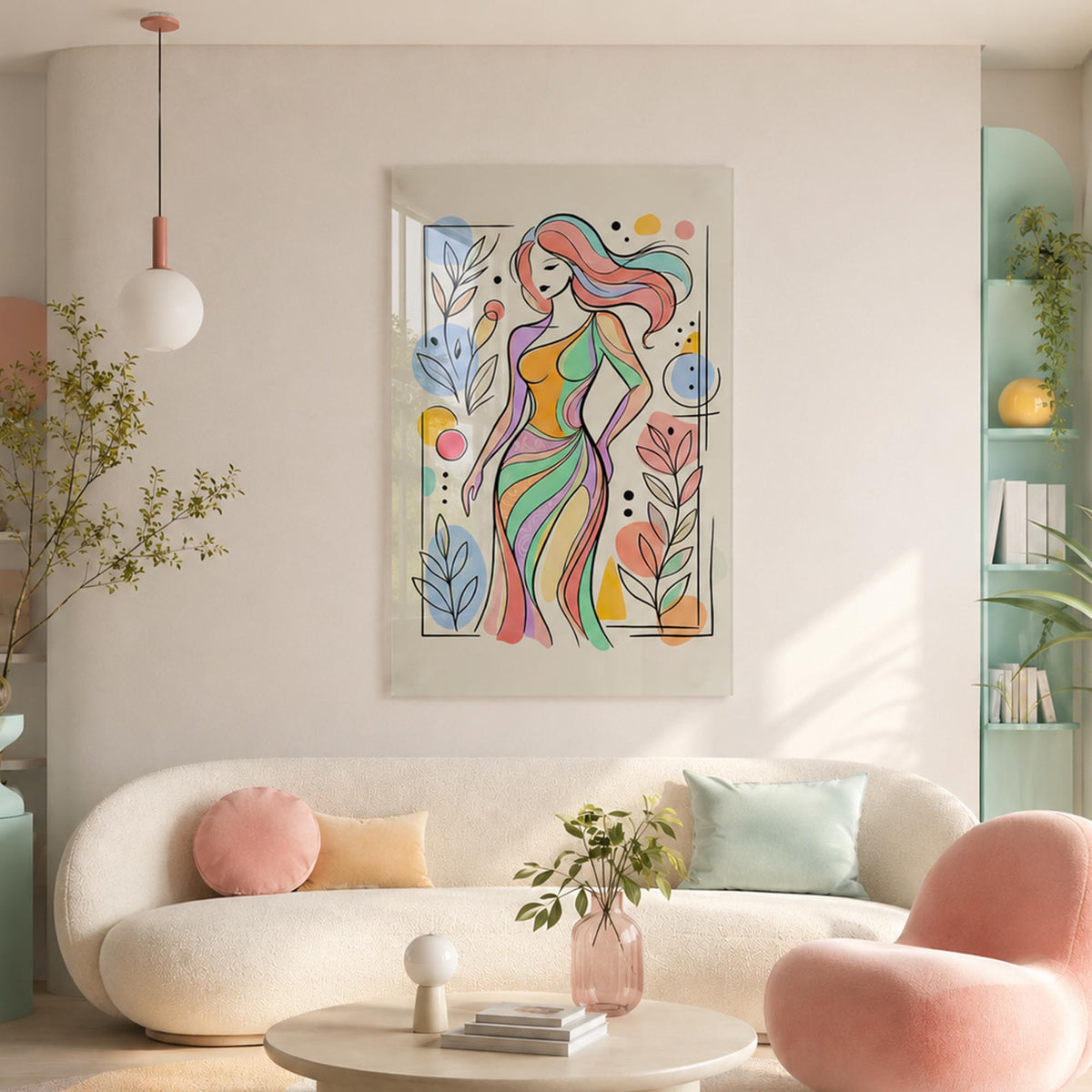 Colorful Feminine Grace lifestyle view
