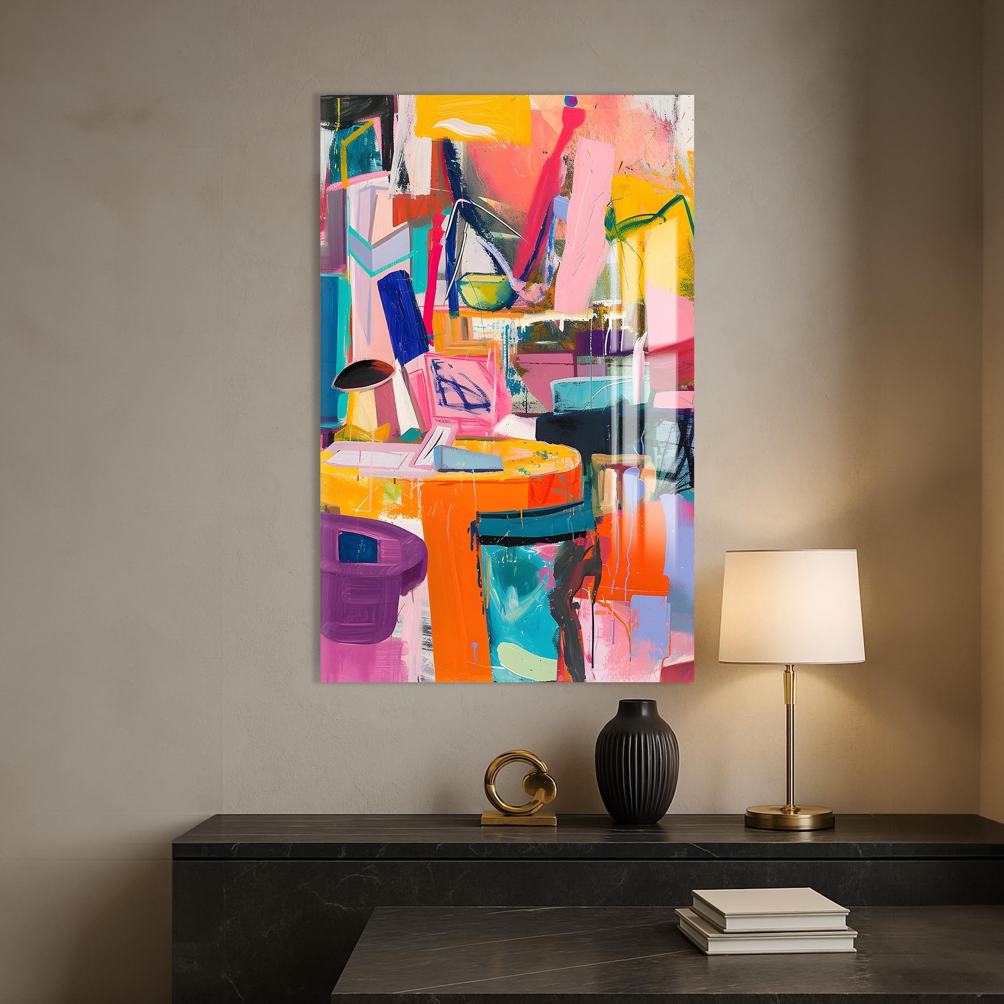 Artronauts Glass Print Abstract Studio- Tempered Glass Wall Art