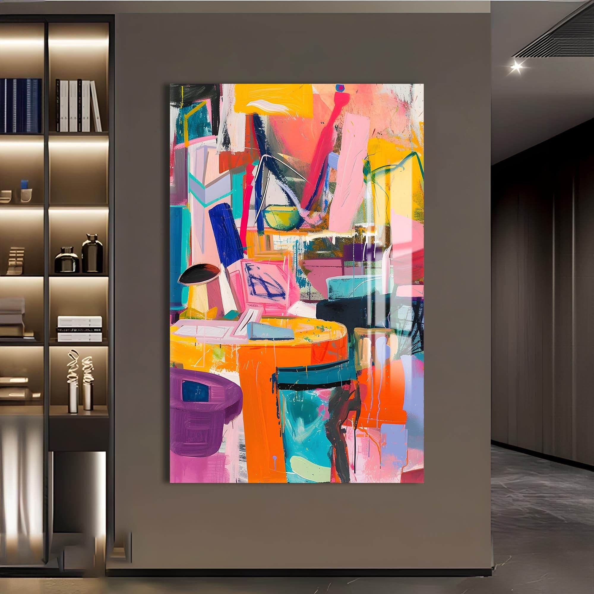 Artronauts Glass Print Abstract Studio- Tempered Glass Wall Art