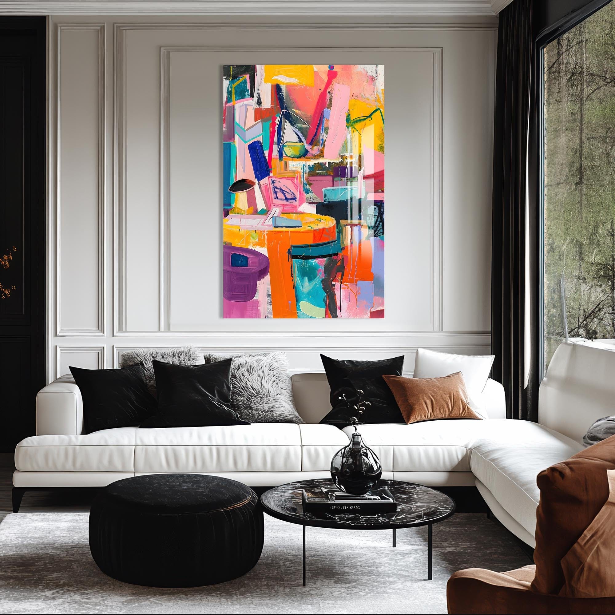 Artronauts Glass Print Abstract Studio- Tempered Glass Wall Art