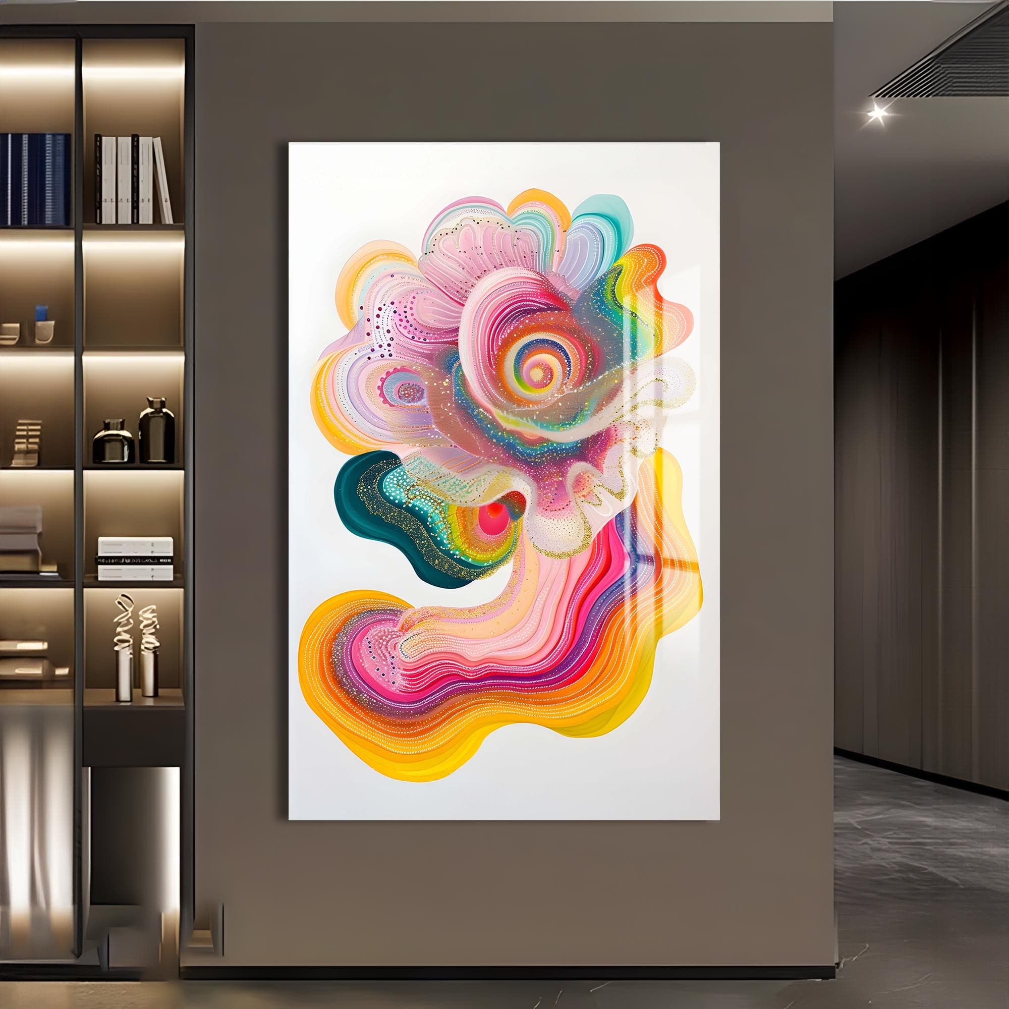 Artronauts Glass Print Colour Bloom- Abstract Tempered Glass Wall Art