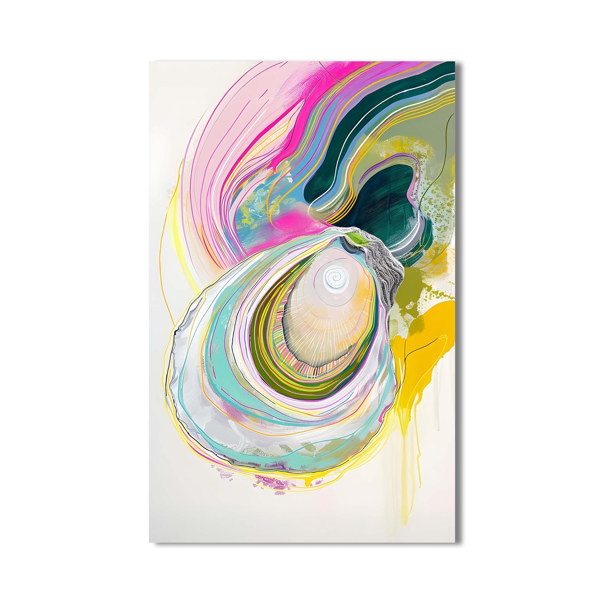 Artronauts Glass Print Abstract Oyster-Tempered Glass Wall Art
