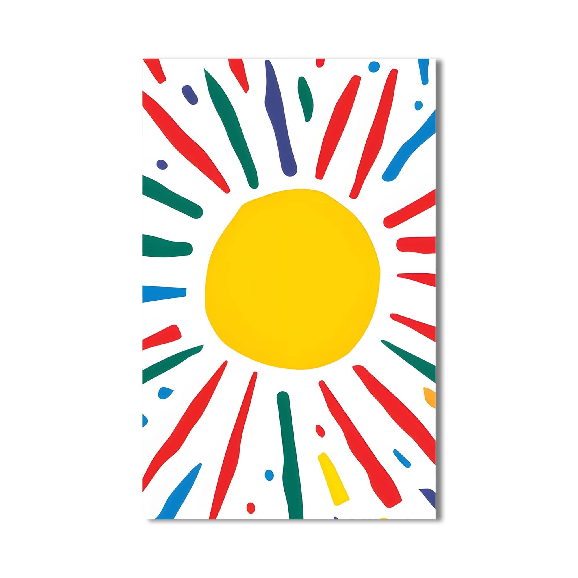 Artronauts Glass Print Abstract Sunburst II-Tempered Glass Wall Art