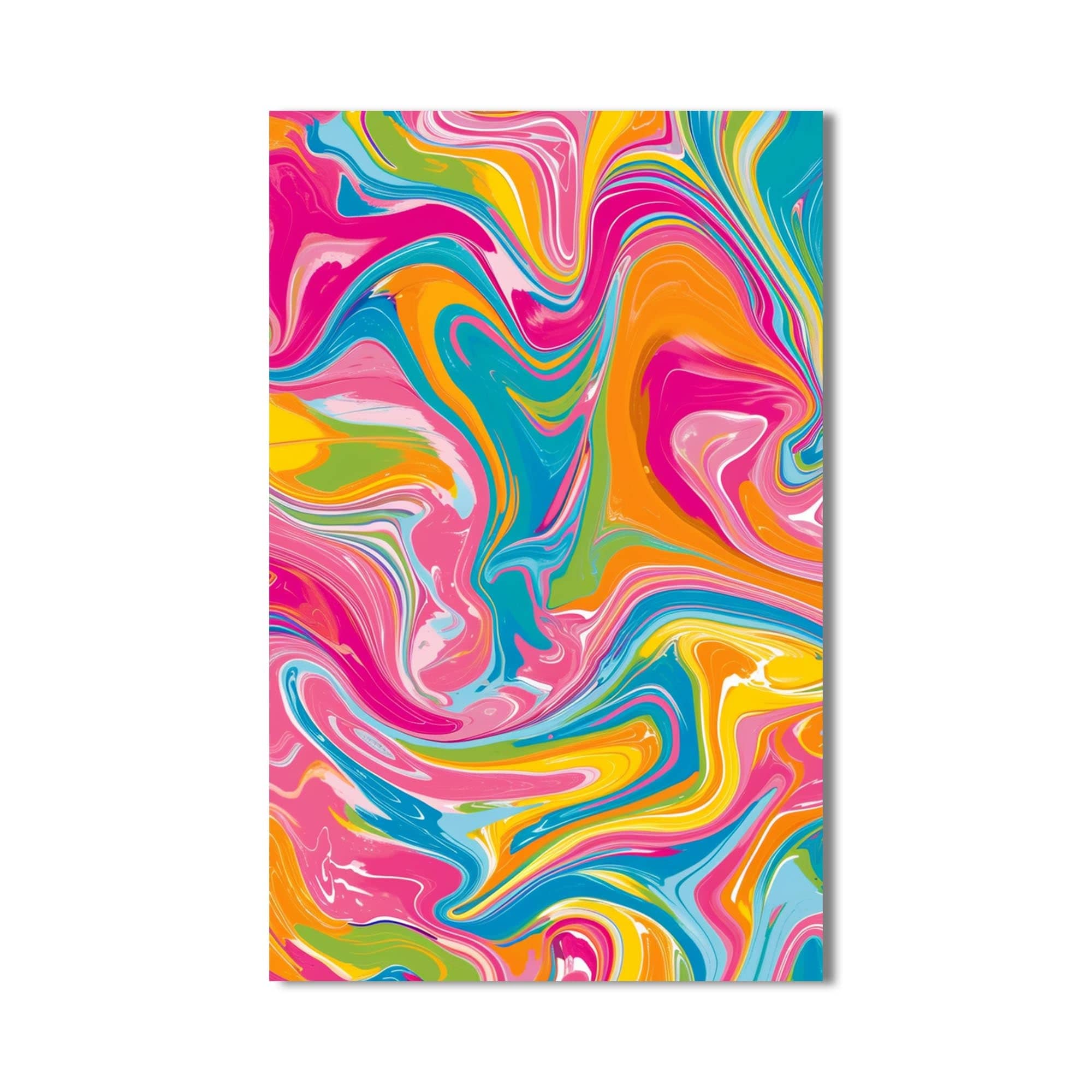 Artronauts Glass Print Vivid Marble Storm- Abstract Tempered Glass Wall Art