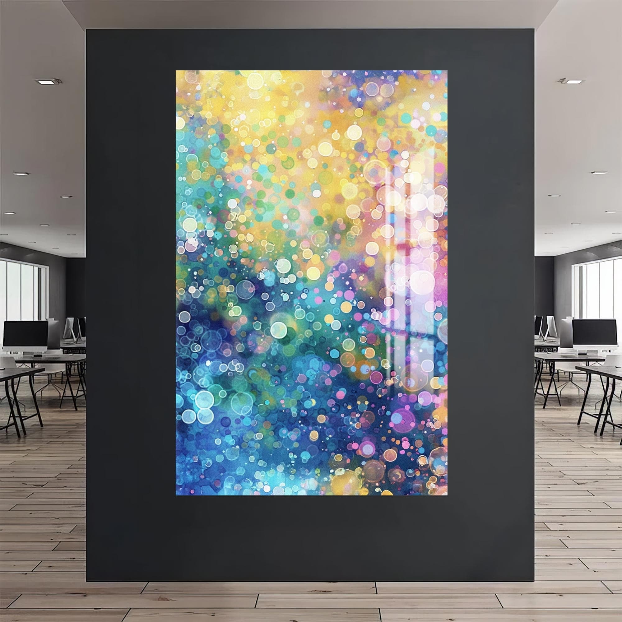 Artronauts Glass Print Aurora Dream Glow- Abstract Tempered Glass Wall Art