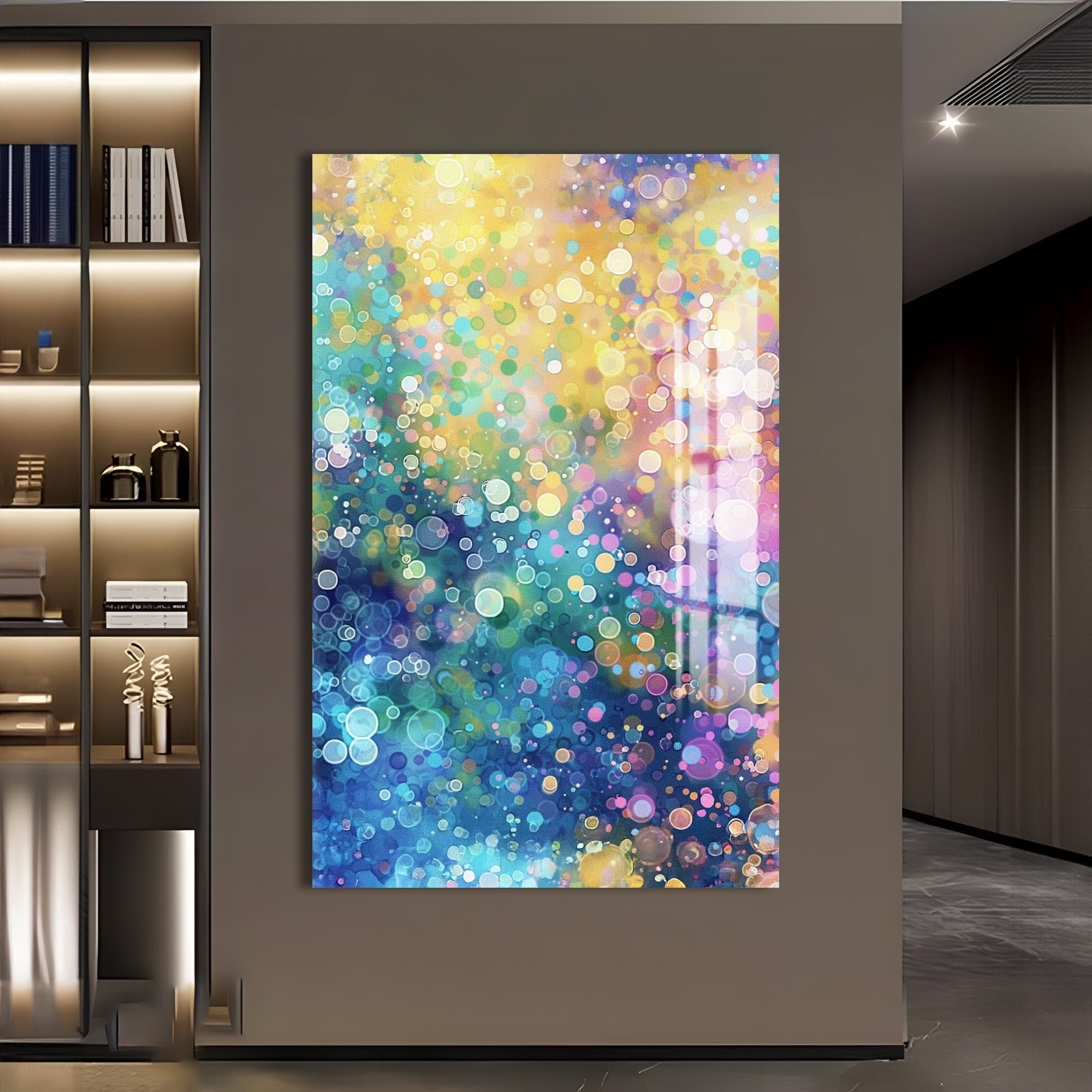 Artronauts Glass Print Aurora Dream Glow- Abstract Tempered Glass Wall Art